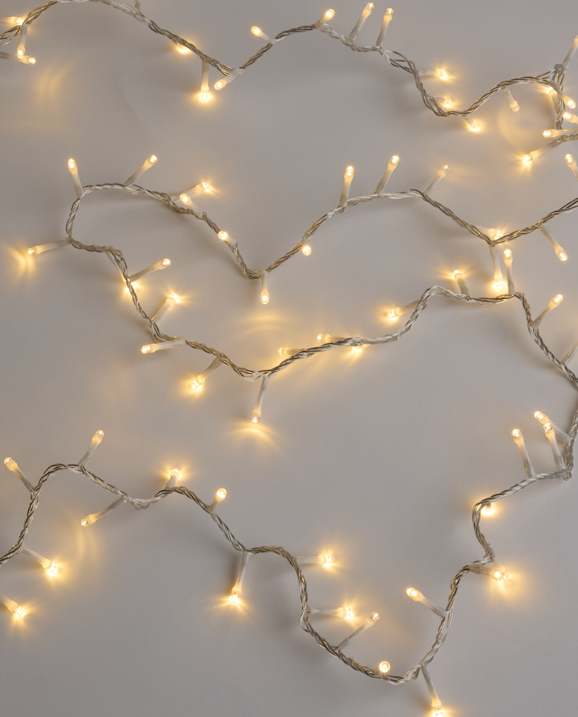 Imagem 0 de Grinalda de Cabo Transparente com Luzes LED para Exterior Natal