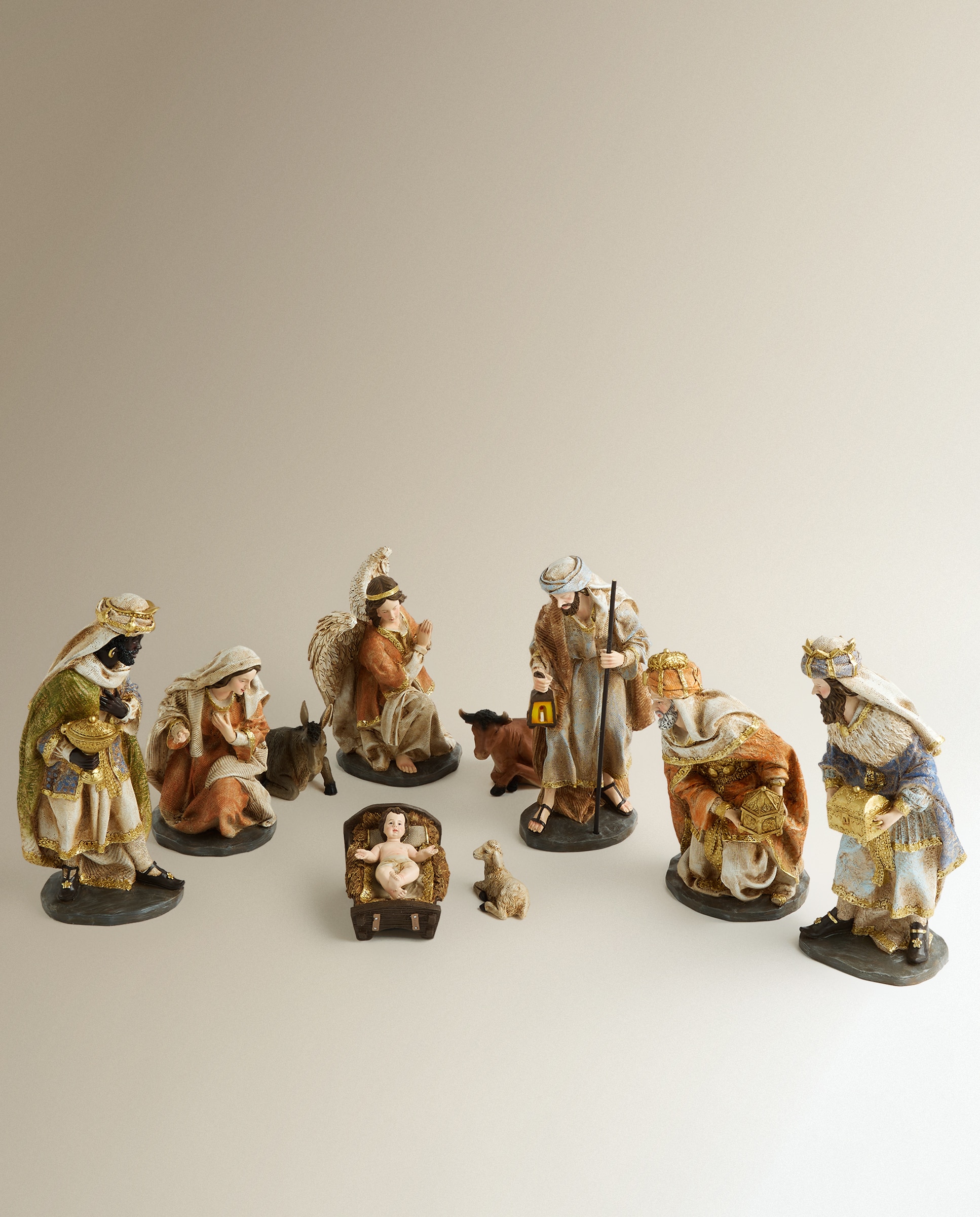 Imagem 0 de Conjunto de 11 Figuras Presépio com Efeito Acetinado