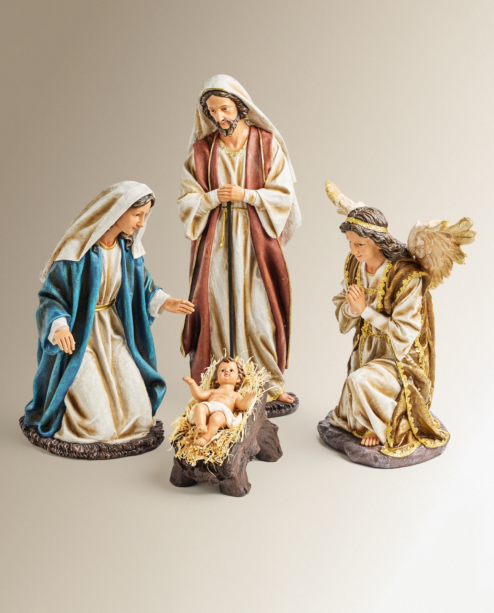 Imagen 1 de Set de 4 figuras Nacimiento XL Navidad Multicolor