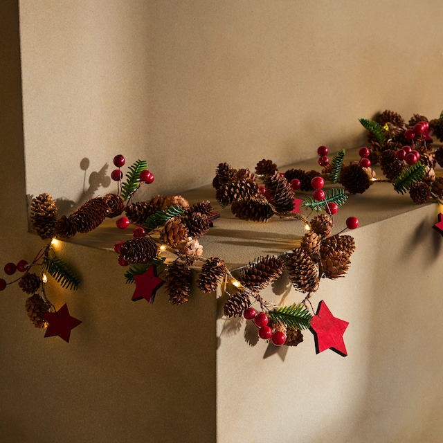 Imagen 0 de Guirnalda con luz Piña pino Berry Navidad El Corte Inglés