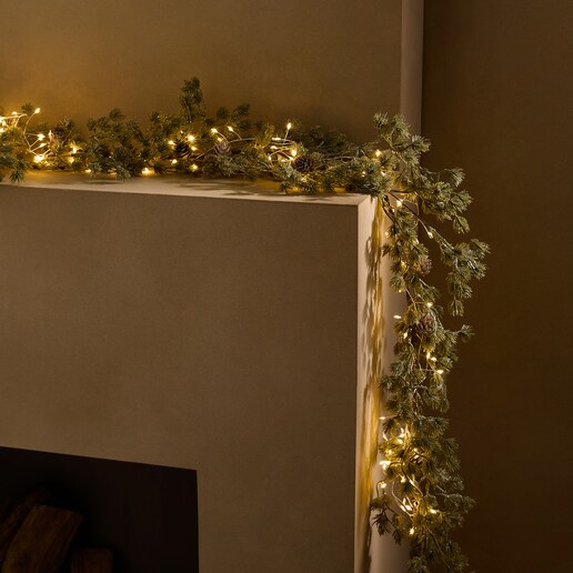 Guirnalda decorativa Rama con 120 luces LED Navidad