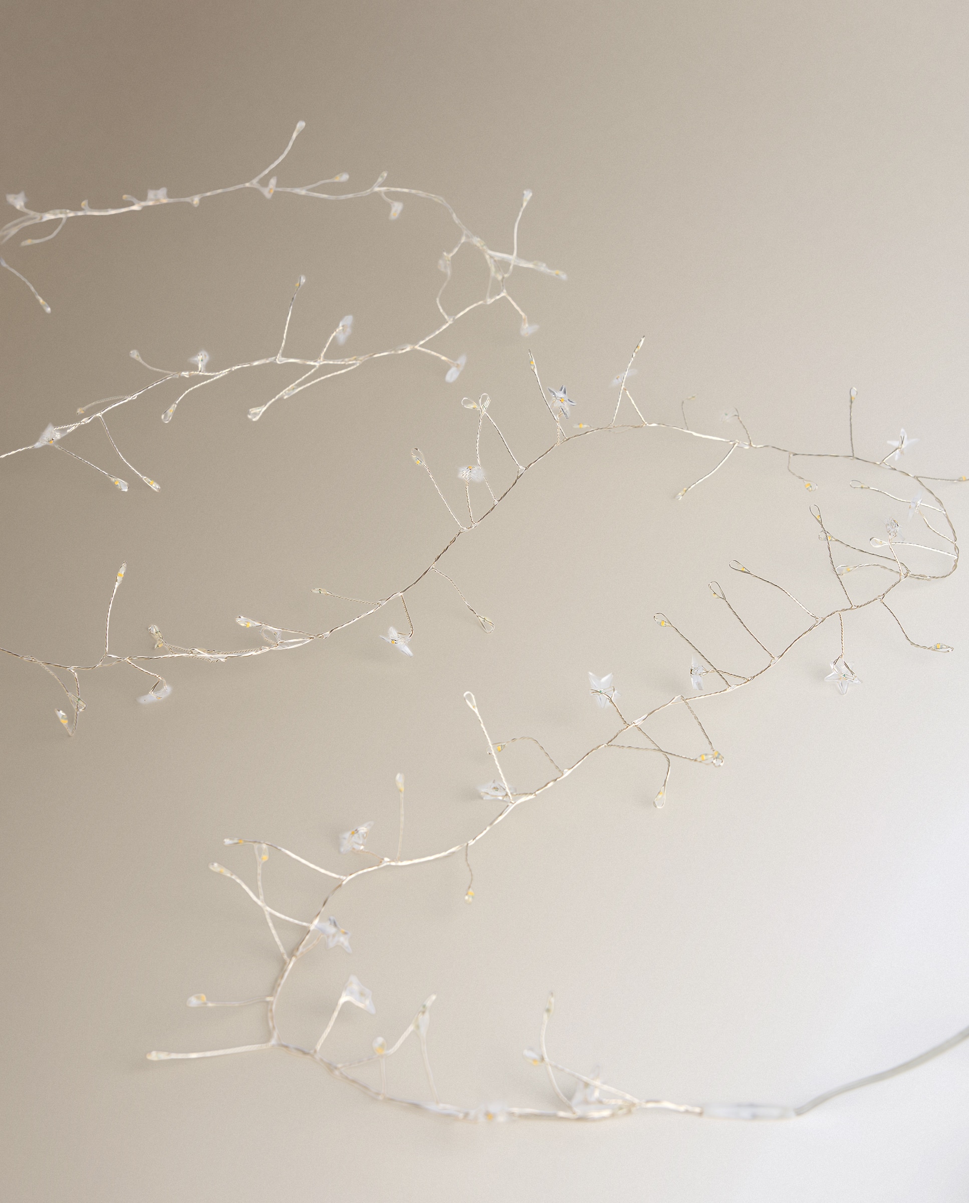 Grinalda Decorativa Estrelinhas com 140 Luzes LED Branco-2