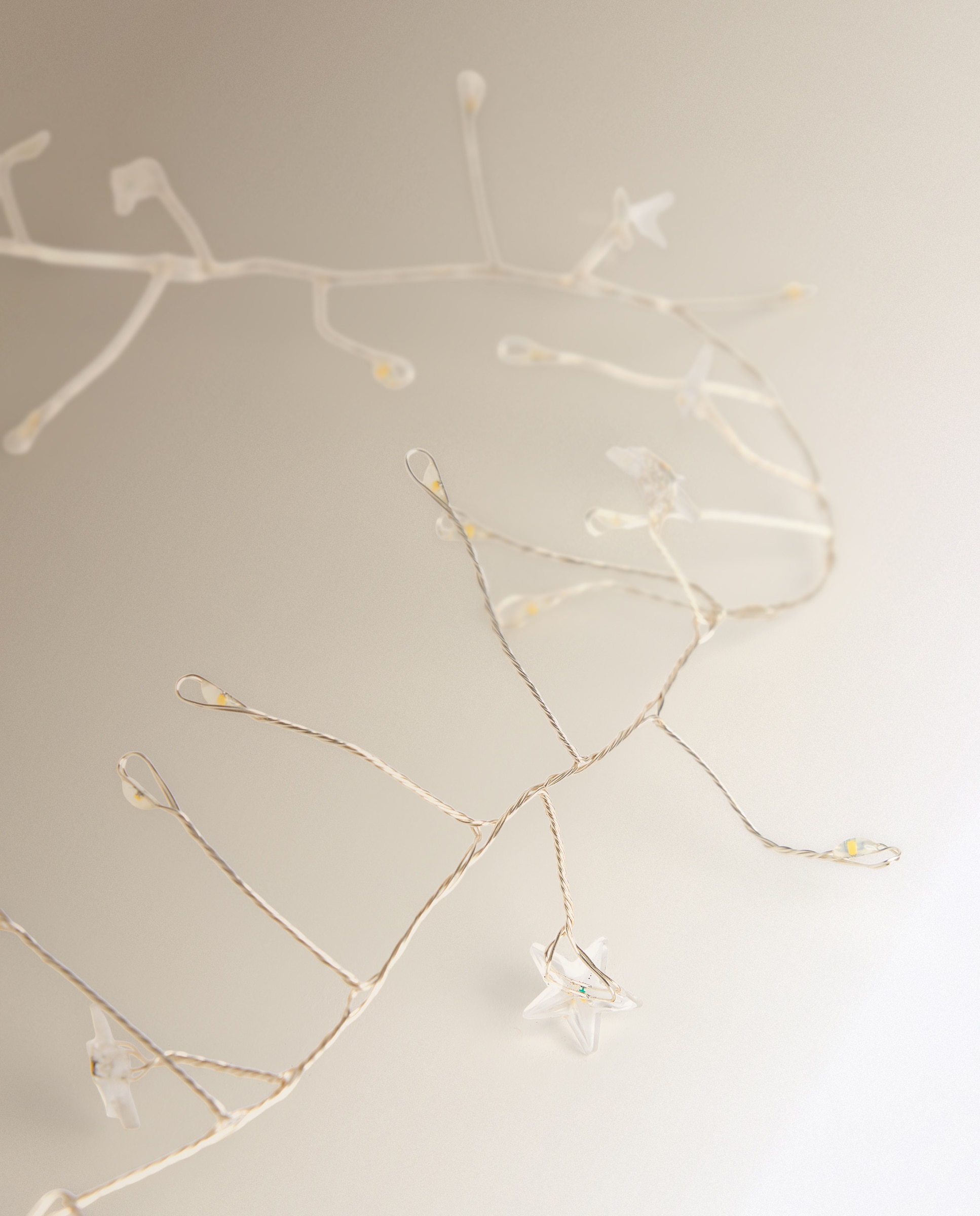 Grinalda Decorativa Estrelinhas com 140 Luzes LED Branco-3
