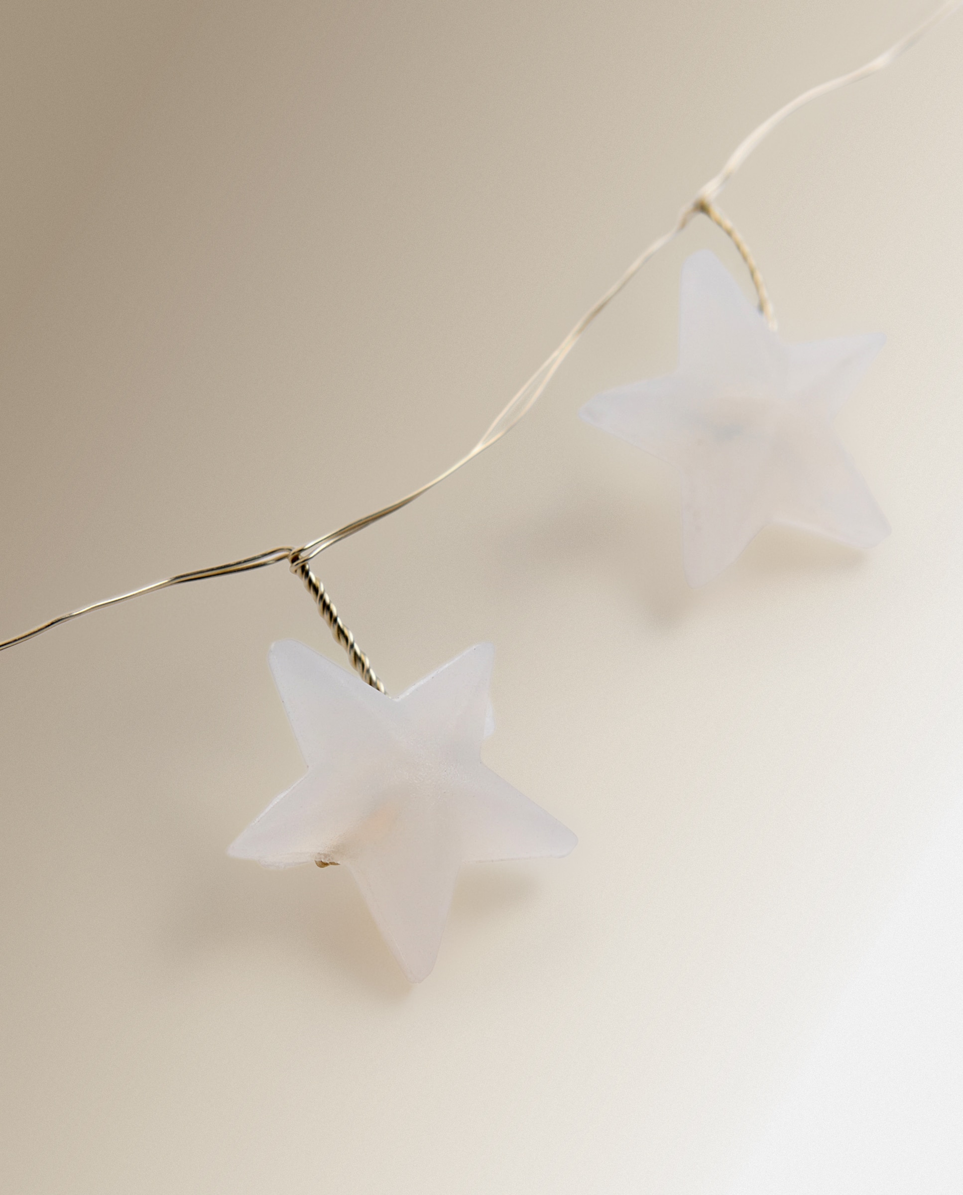 Grinalda de Estrelas com 80 Luzes LED para Exterior Branco-3
