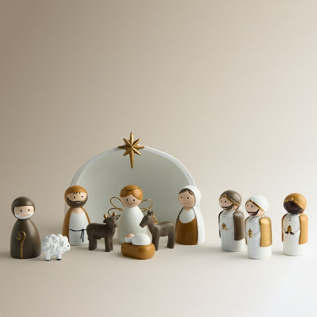 Imagen 0 de Set de figuras infantiles Nacimiento Navidad