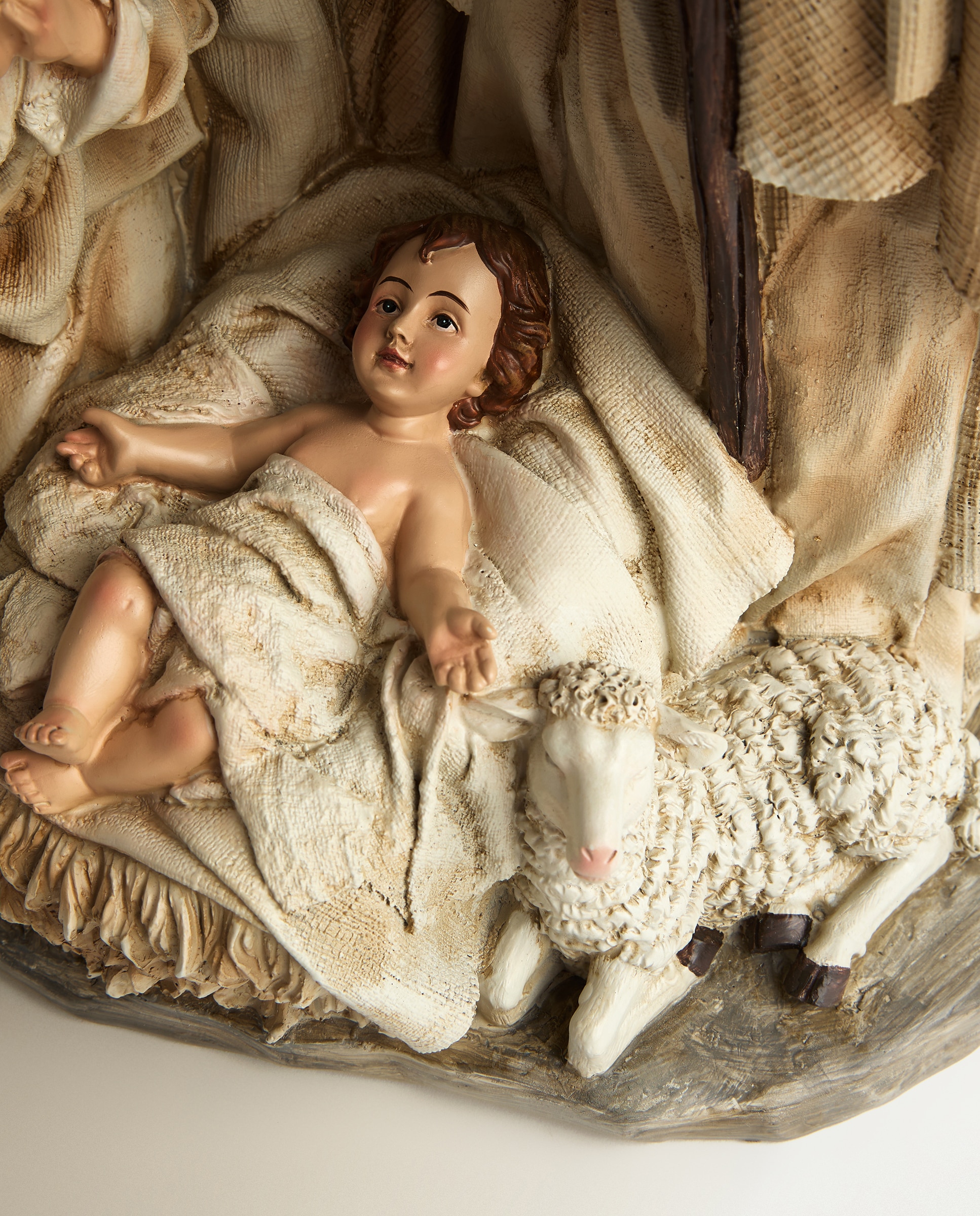 Imagen 2 de Figura monopieza Nacimiento efecto tela Navidad El Corte Inglés - Crema Crema