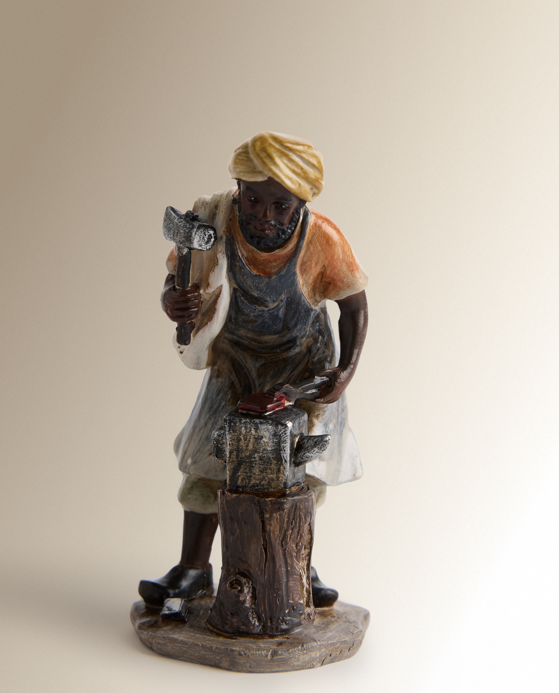 Conjunto de 4 Figuras Profissões Presépio Multicolor-3
