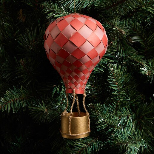 Colgante de papel Globo Damero Navidad