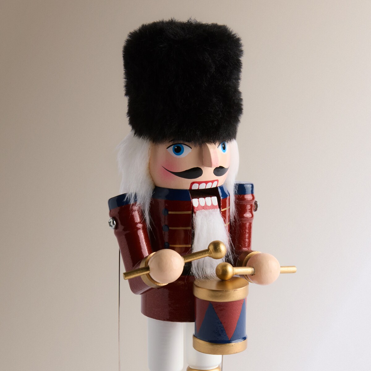 Figura Cascanueces con música Navidad Azul oscuro-4