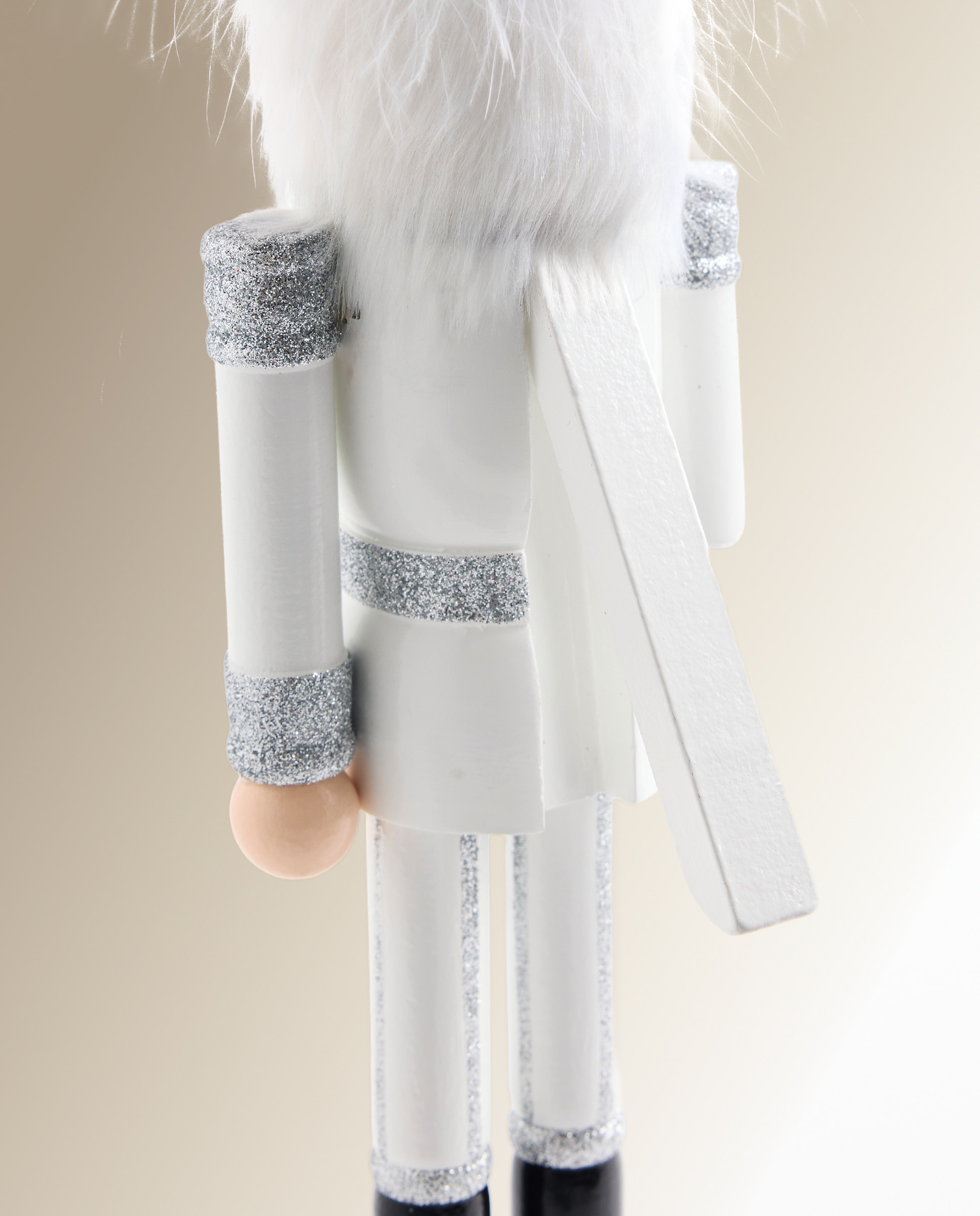 Cascanueces de madera Glitter Navidad - Blanco Blanco-4