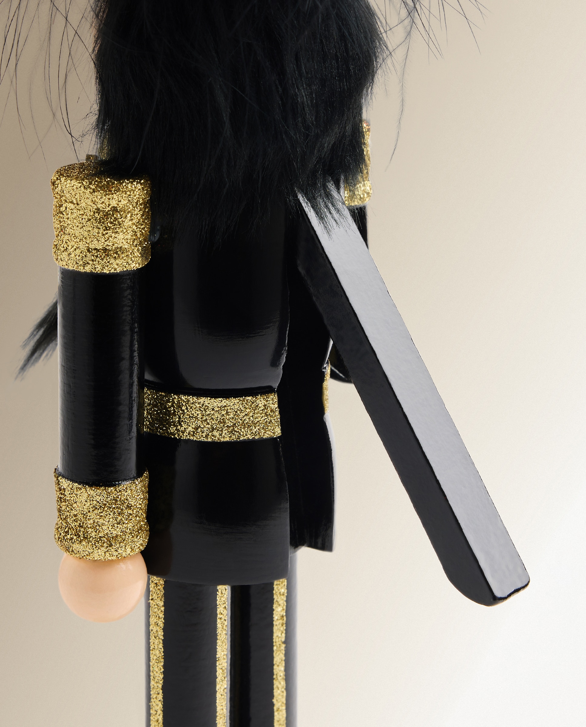 Cascanueces de madera Glitter Navidad - Negro Negro-4