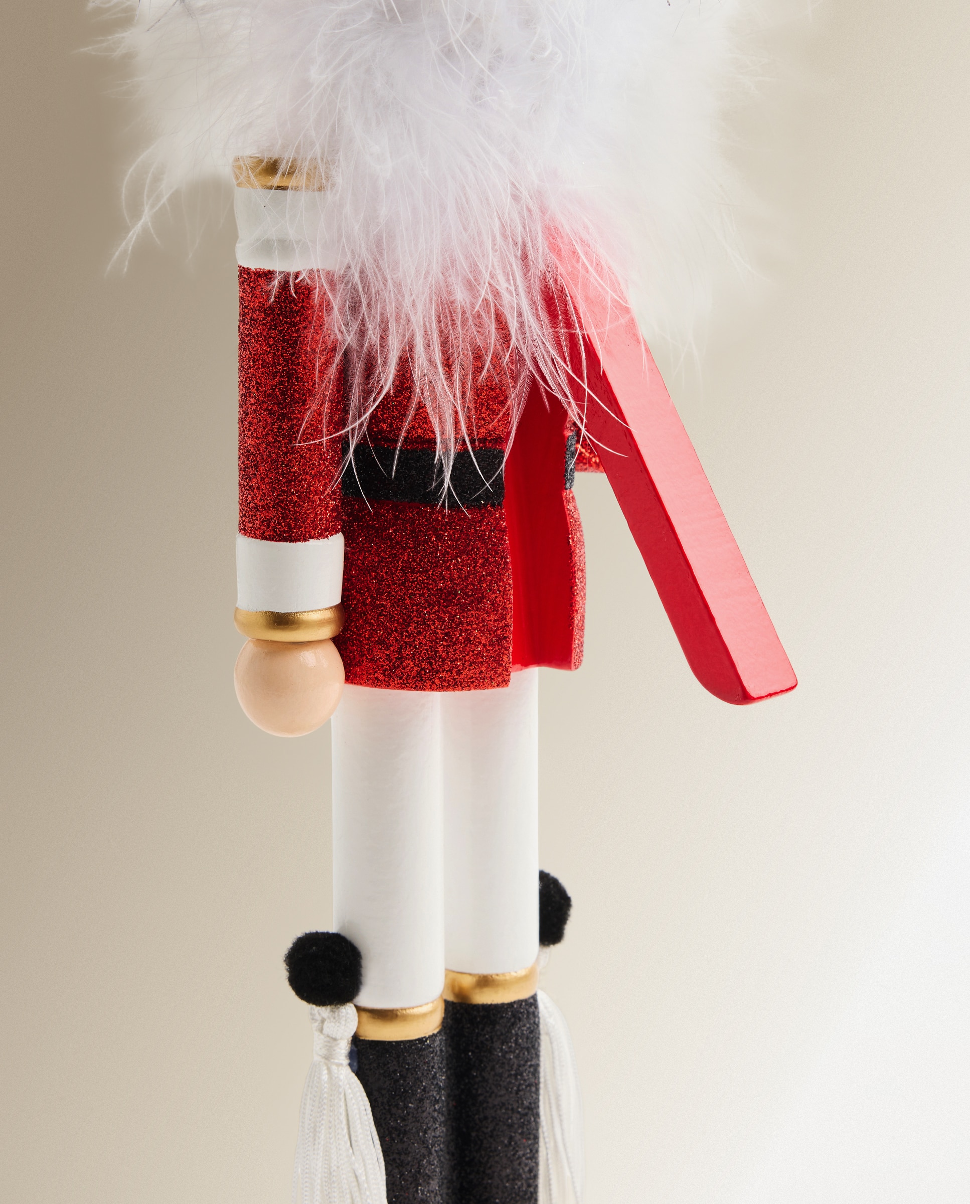 Cascanueces de madera Glitter Navidad - Rojo Rojo-4