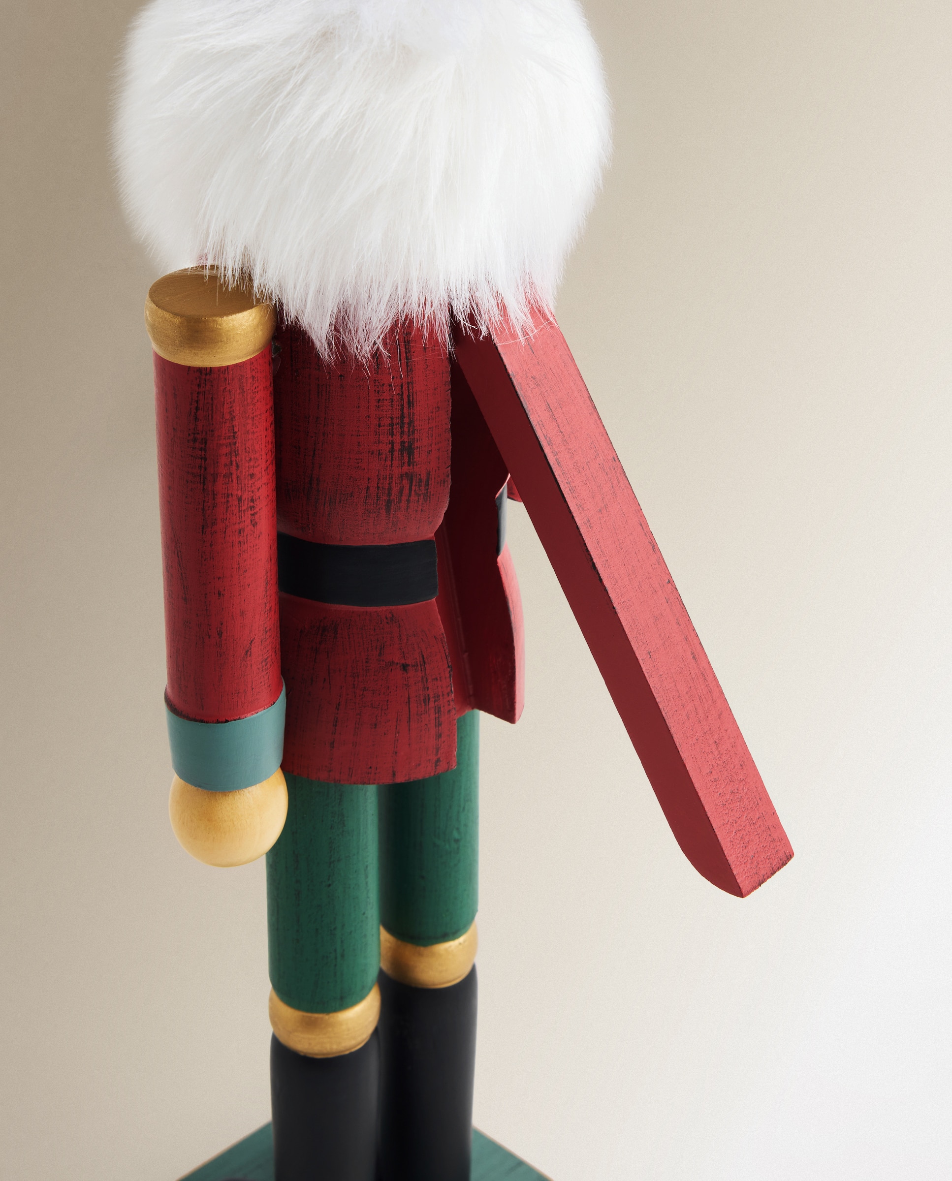 Cascanueces de madera Vintage con tambor Navidad - Verde Mediano Verde-5
