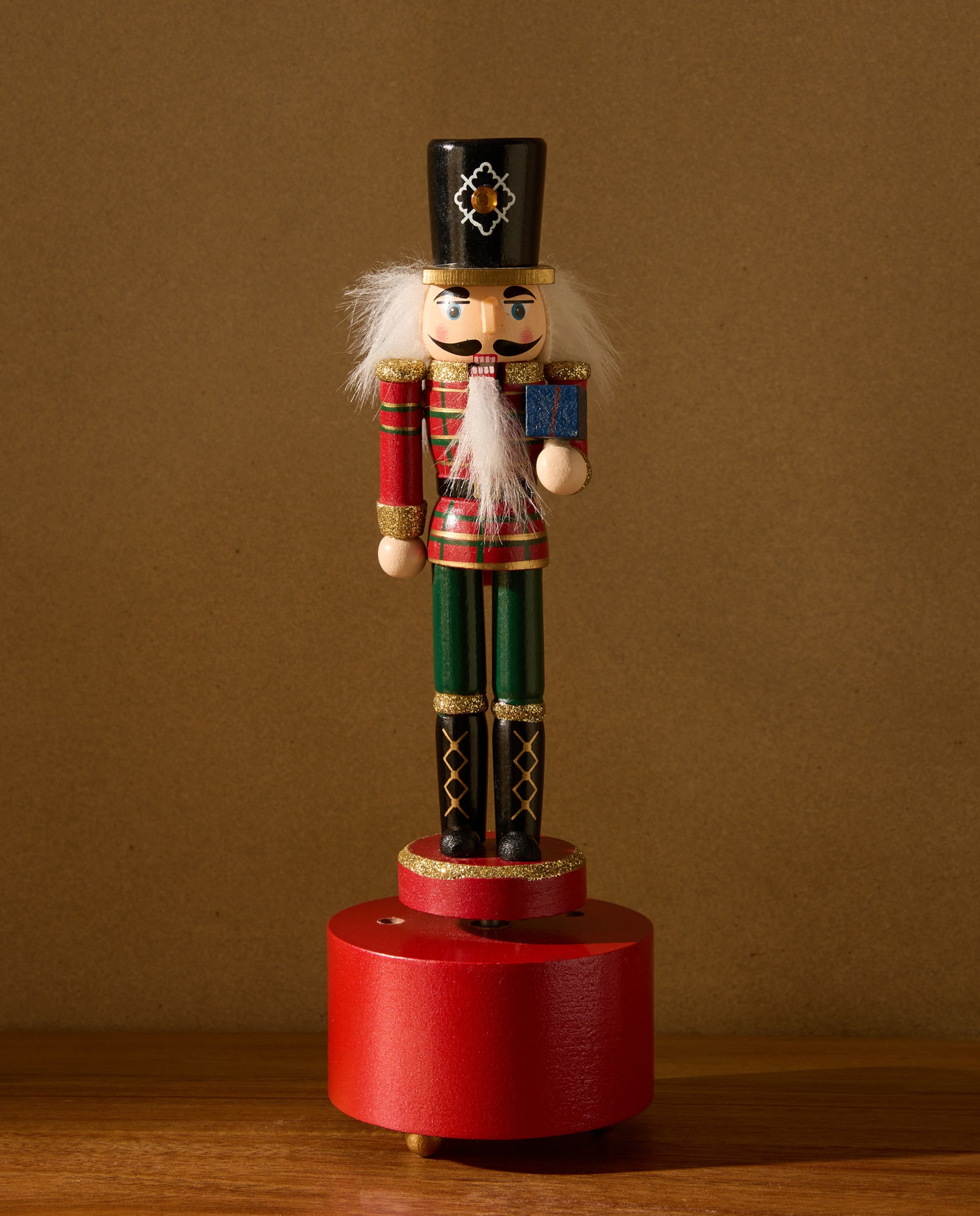 Figura Cascanueces tartán con caja de música Navidad El Corte Inglés - Multicolor Multicolor-1