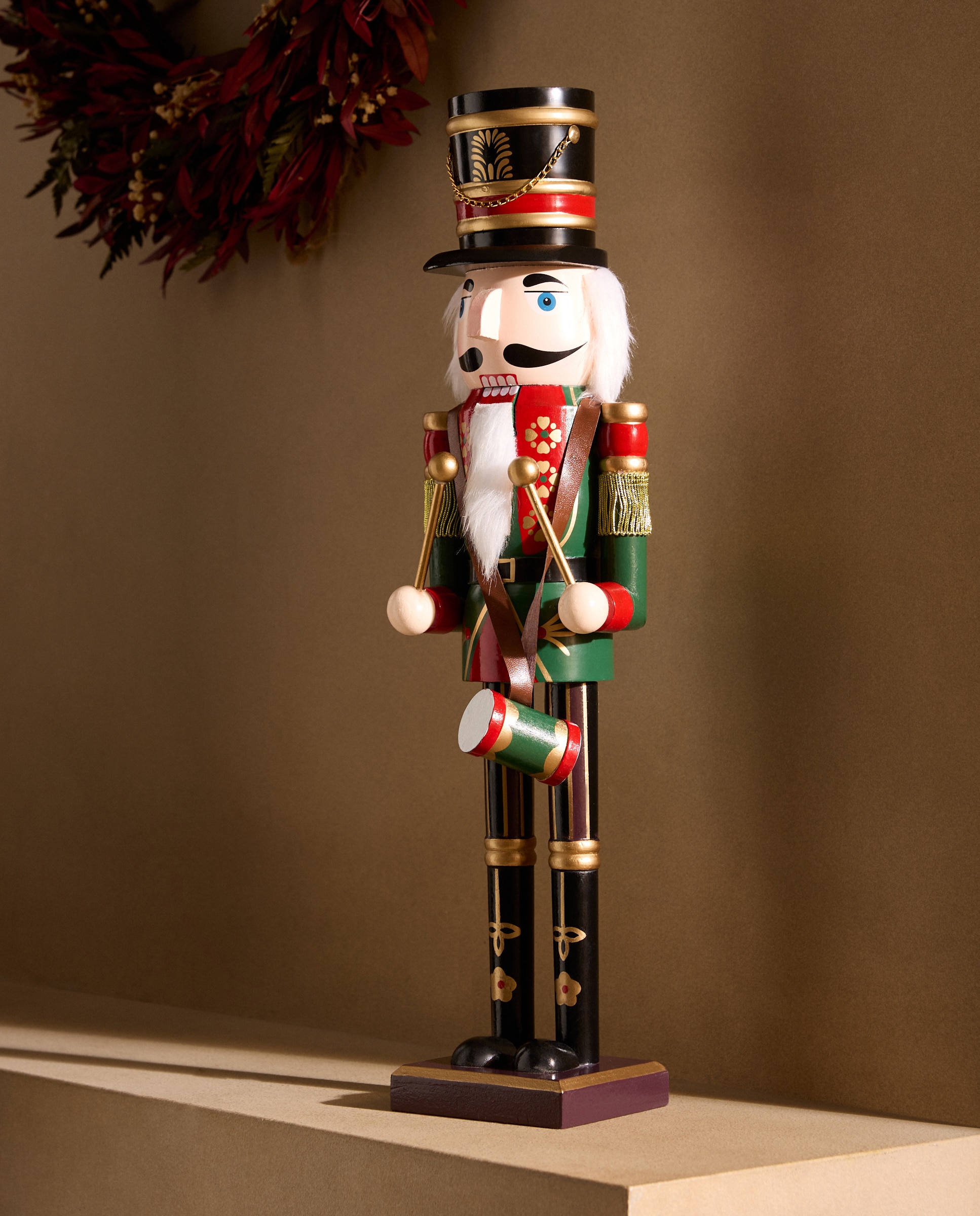 Cascanueces de madera tambor Navidad - Multicolor Mediano Multicolor-1