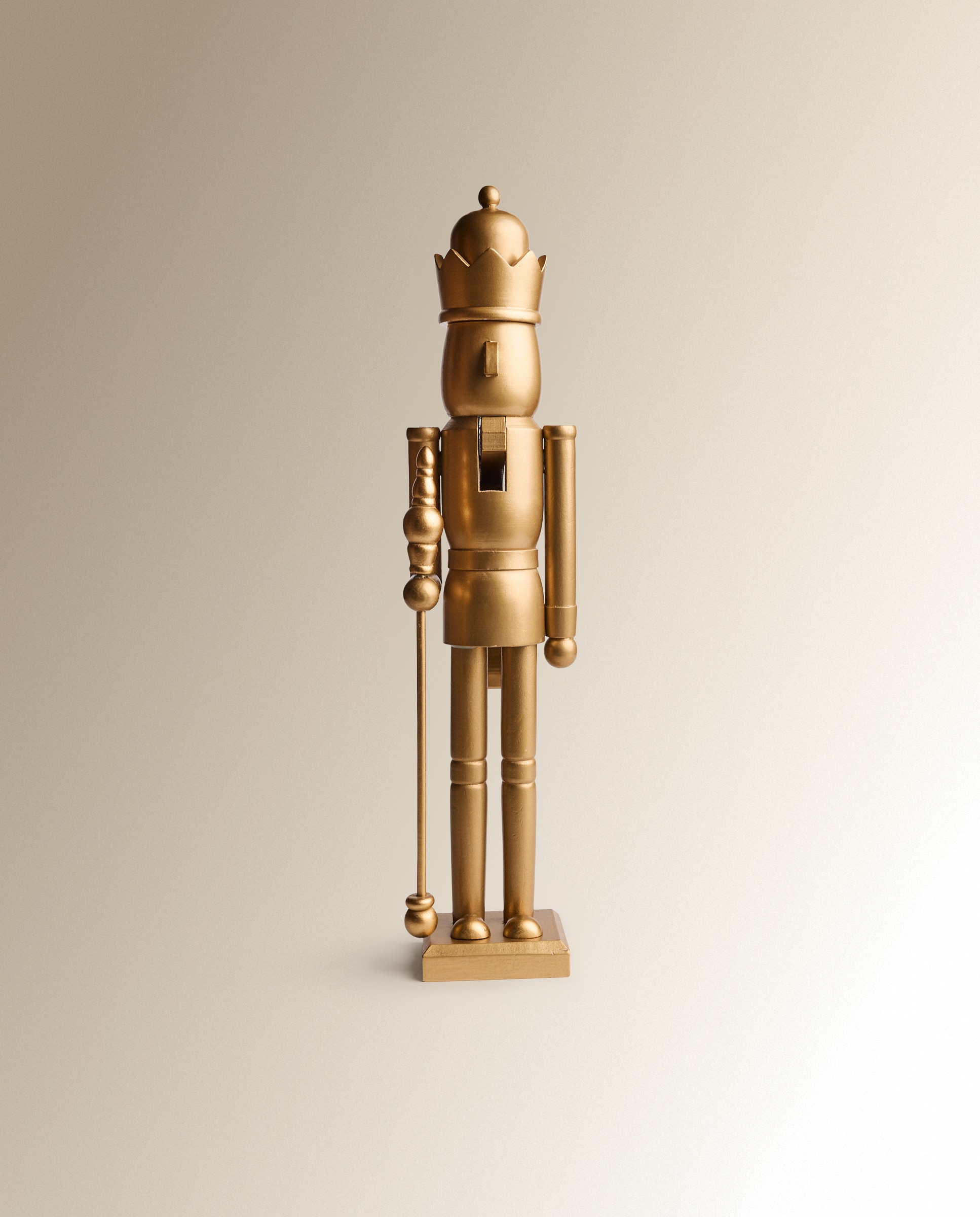 Cascanueces de madera Contemporáneo Navidad - Dorado Grande Dorado-2