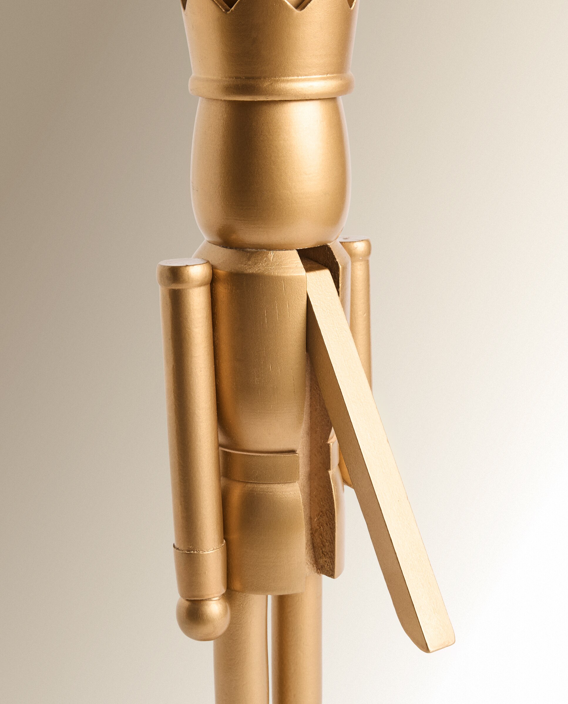 Cascanueces de madera Contemporáneo Navidad - Dorado Grande Dorado-4