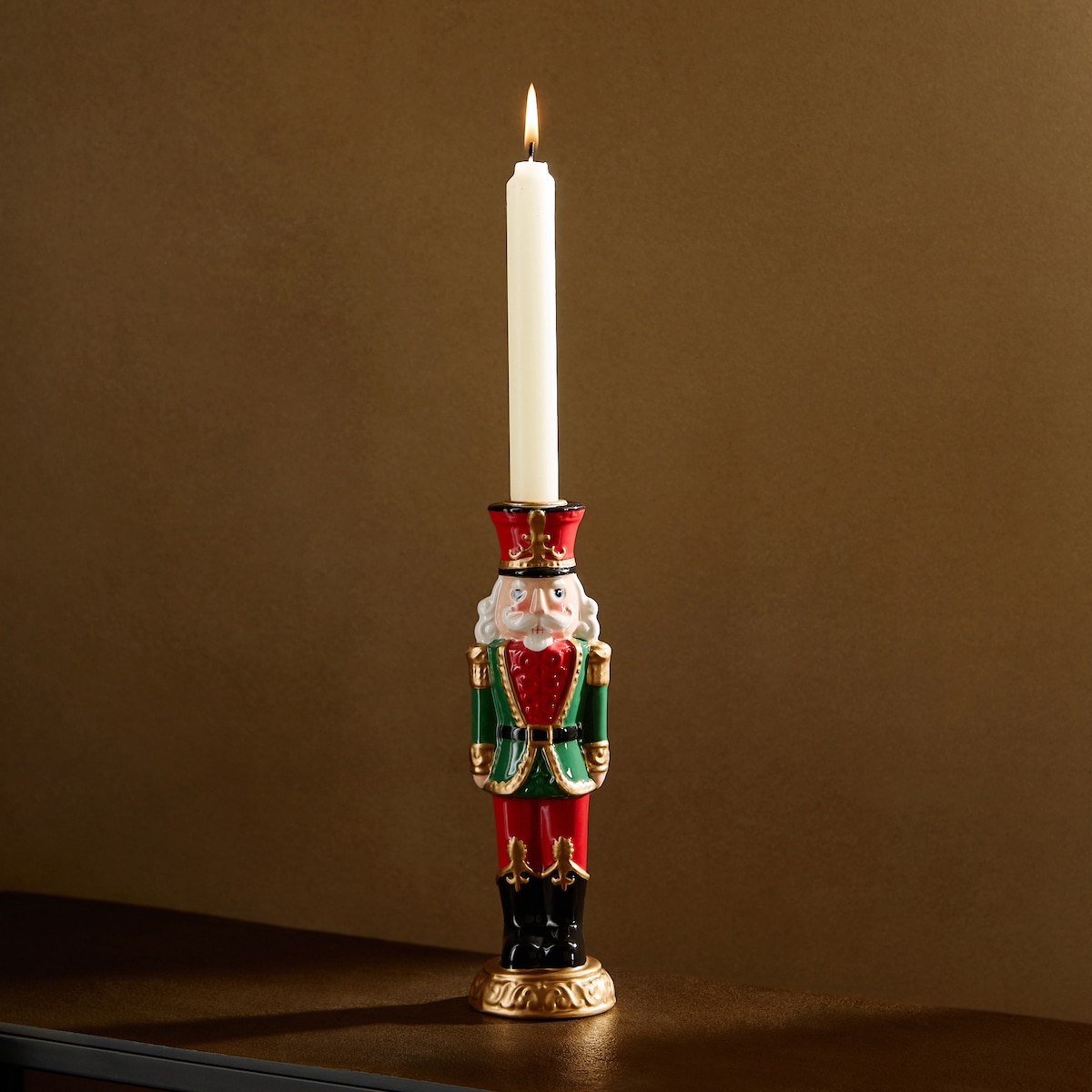 Candelabro de resina Cascanueces Navidad Multicolor-1