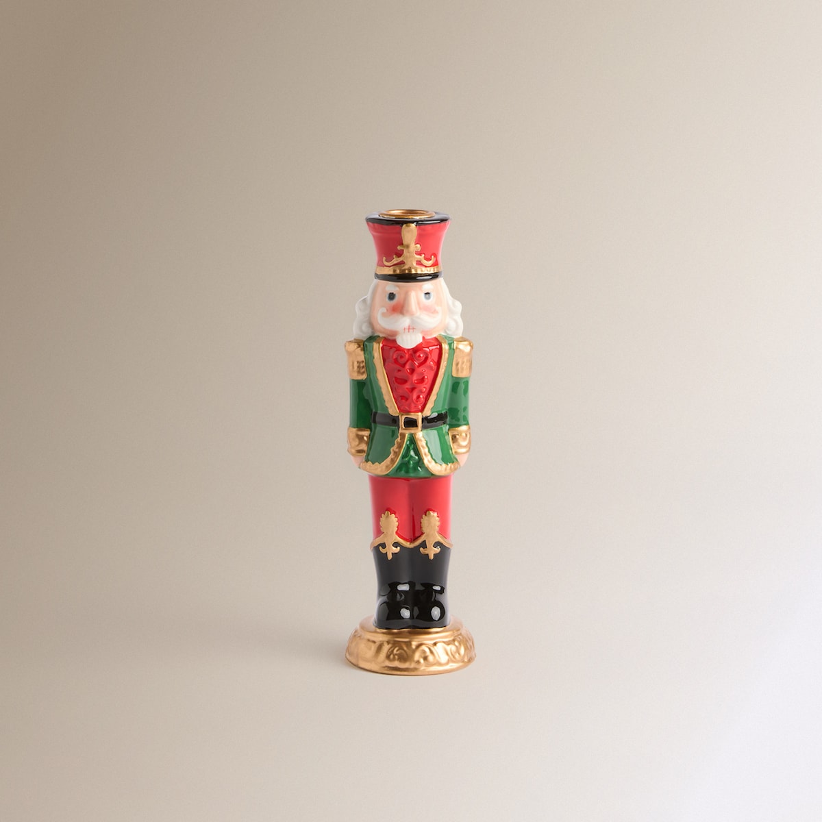 Candelabro de resina Cascanueces Navidad Multicolor-2