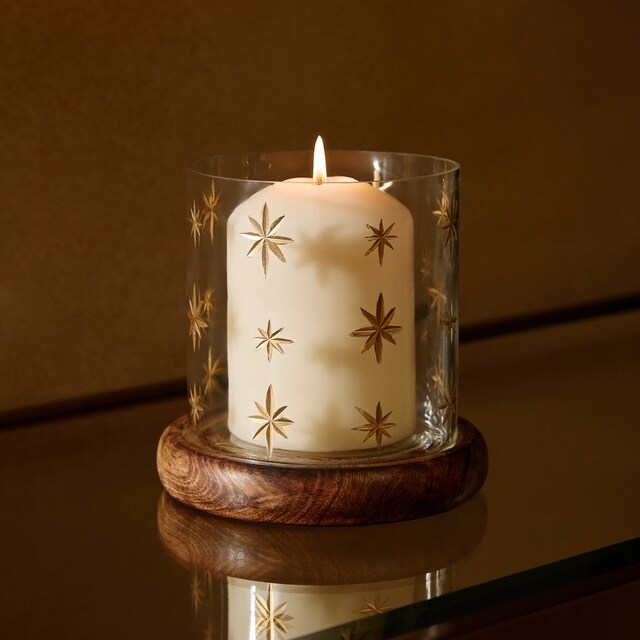 Portavelas Hurricane Estrellas Navidad