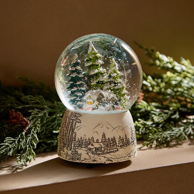 Bola de nieve Pueblo con música Navidad El Corte Inglés