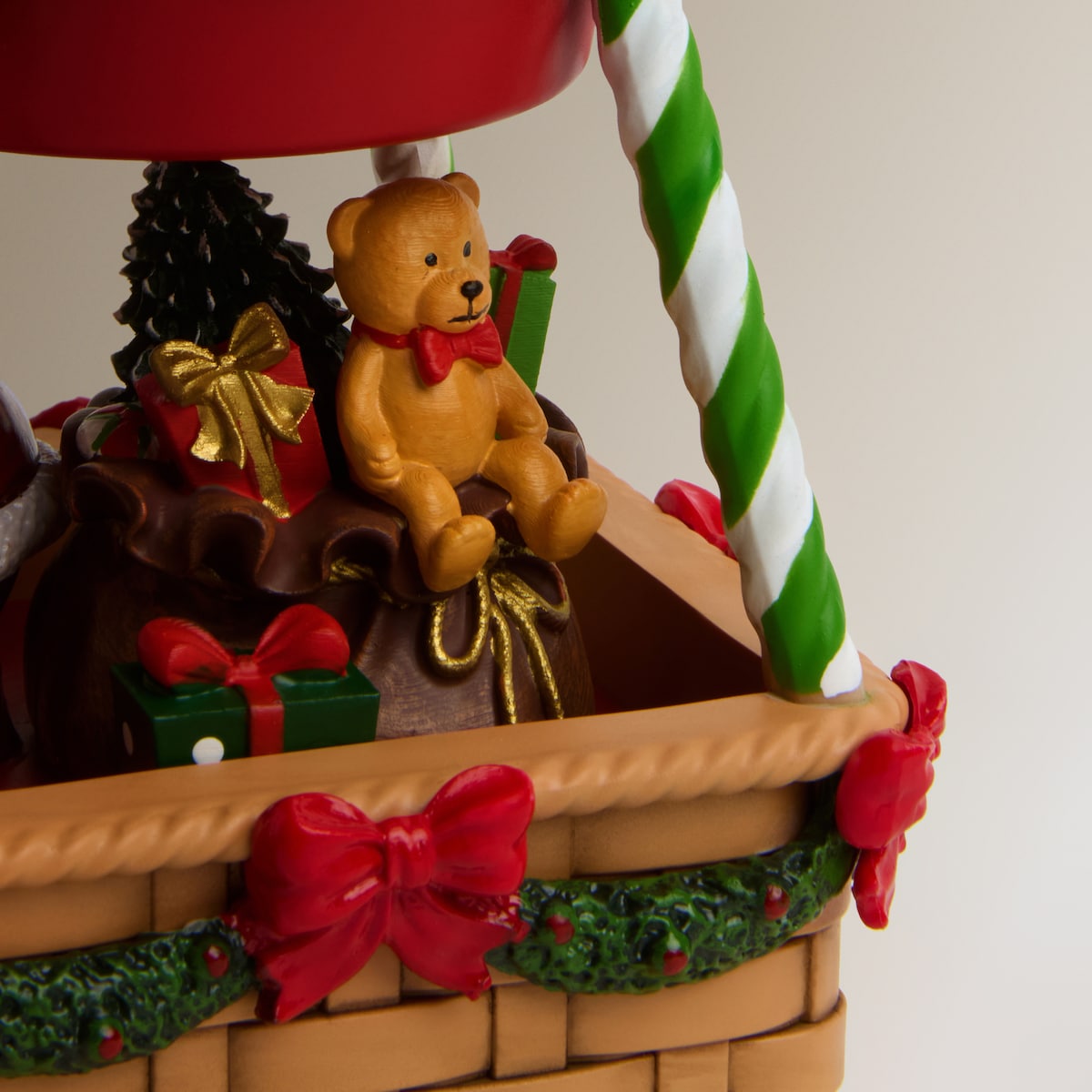 Bola de nieve con luz Globo Papá Noel Navidad Multicolor-4