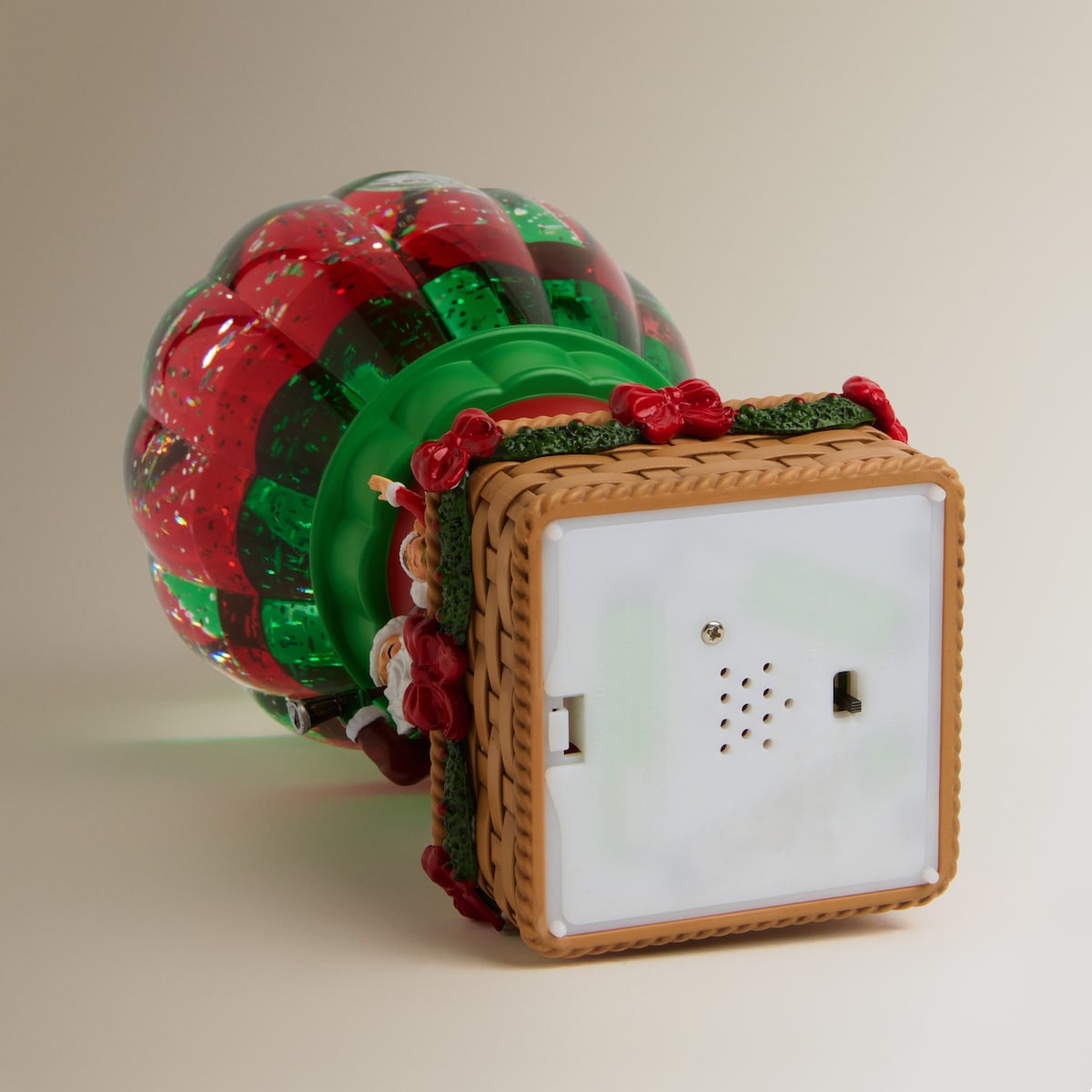 Bola de nieve con luz Globo Papá Noel Navidad Multicolor-5