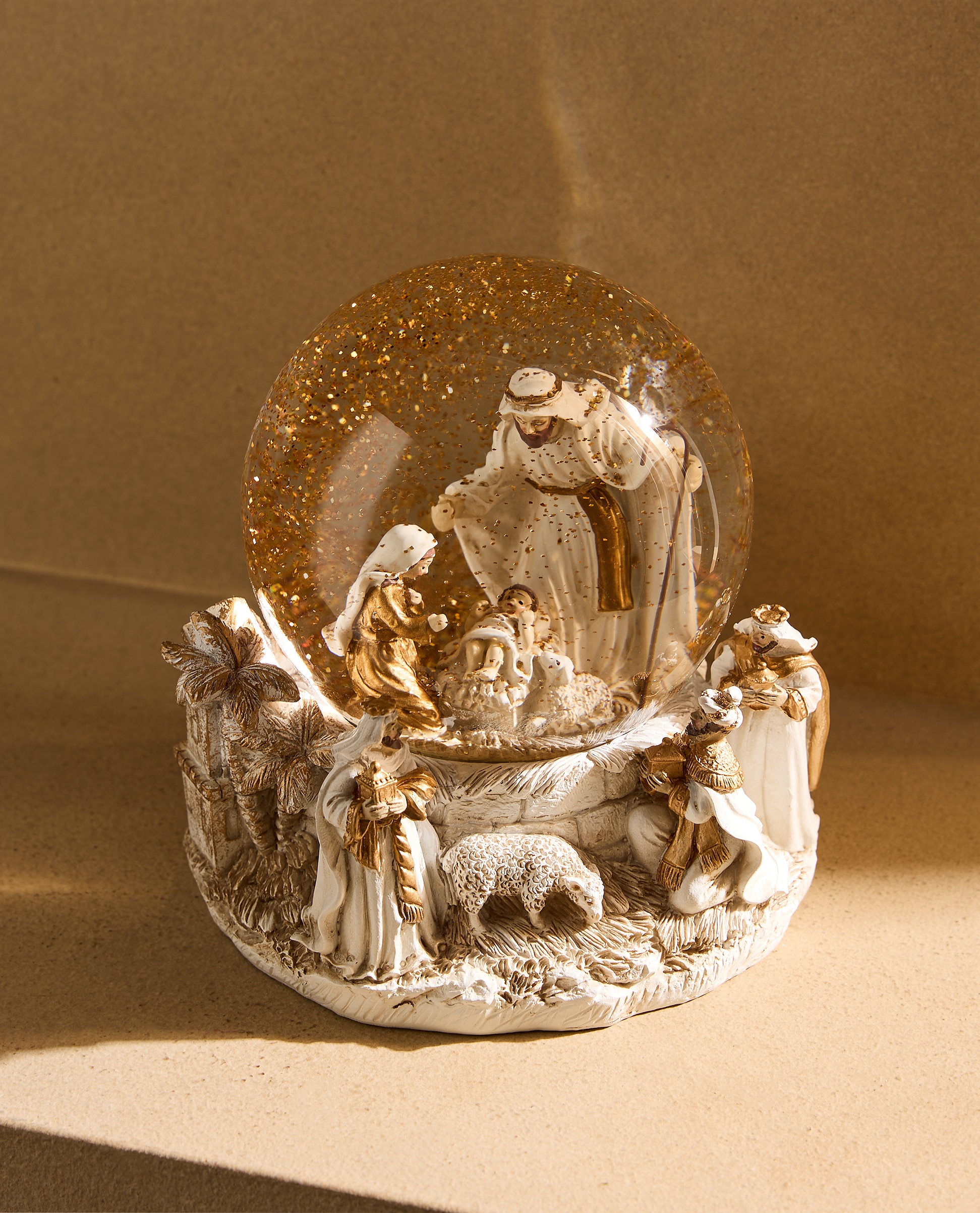Bola de nieve de cristal Nacimiento Navidad el Corte Inglés - Oro Oro-1