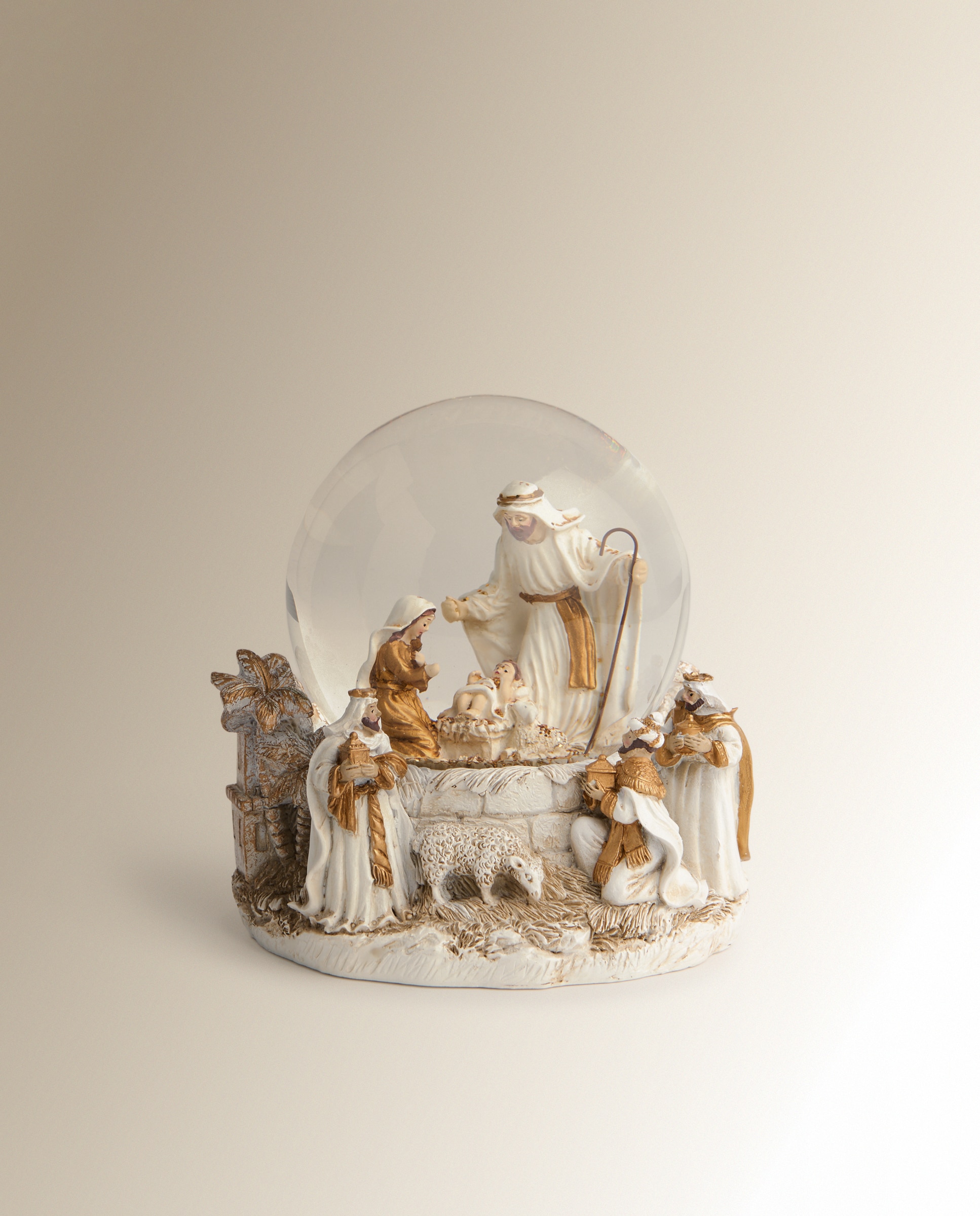 Bola de nieve de cristal Nacimiento Navidad el Corte Inglés - Oro Oro-2