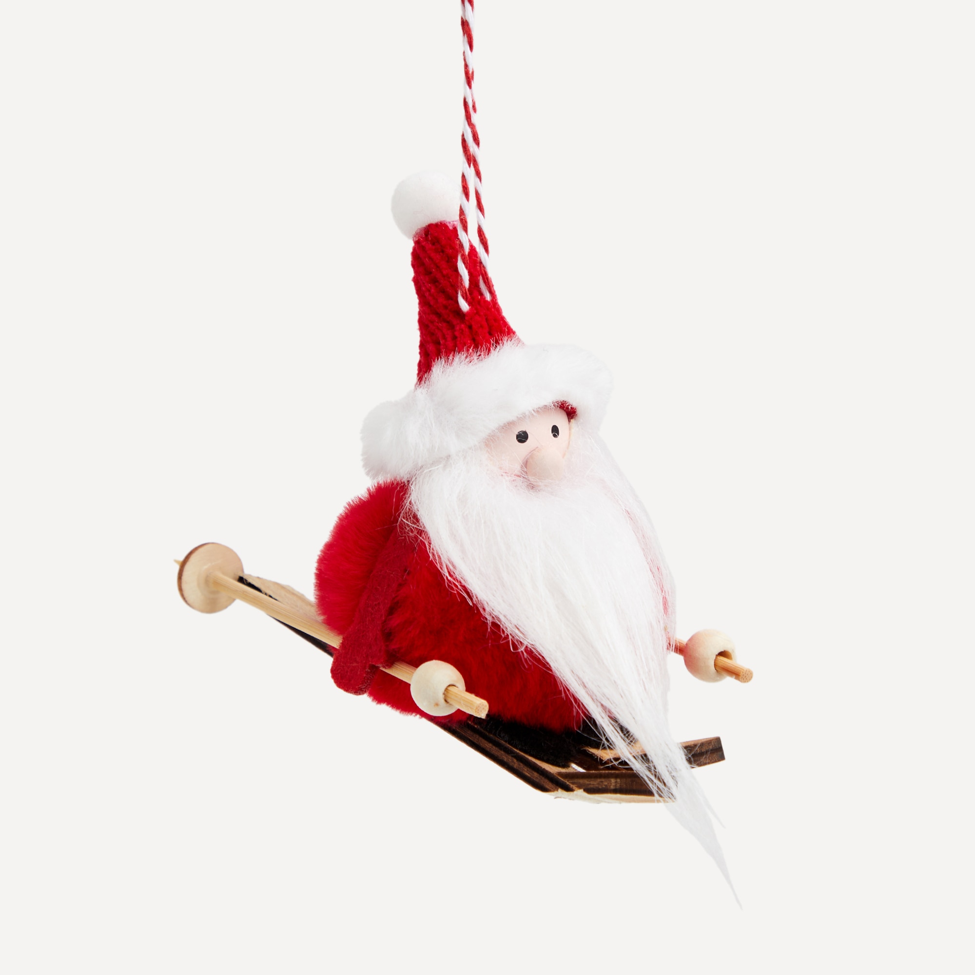 Colgante de tela Papá Noel esquiador Navidad El Corte Inglés
