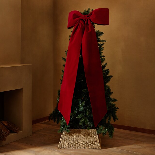 Colgante Lazo de tela XXL Navidad