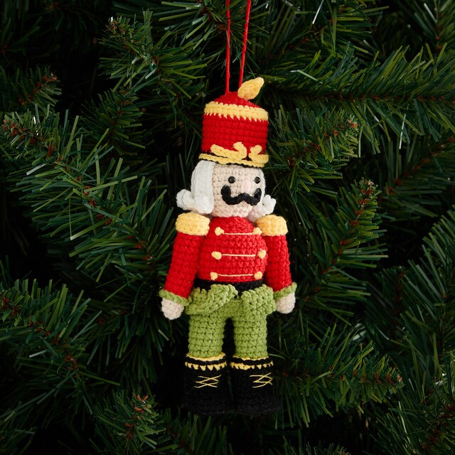 Colgante Cascanueces Crochet Navidad