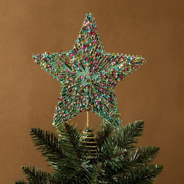 Imagem 0 de Topo de Árvore Estrela com Lantejoulas
