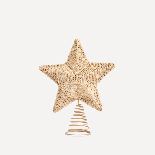 Tope de árbol Estrella de rafia Navidad El Corte Inglés