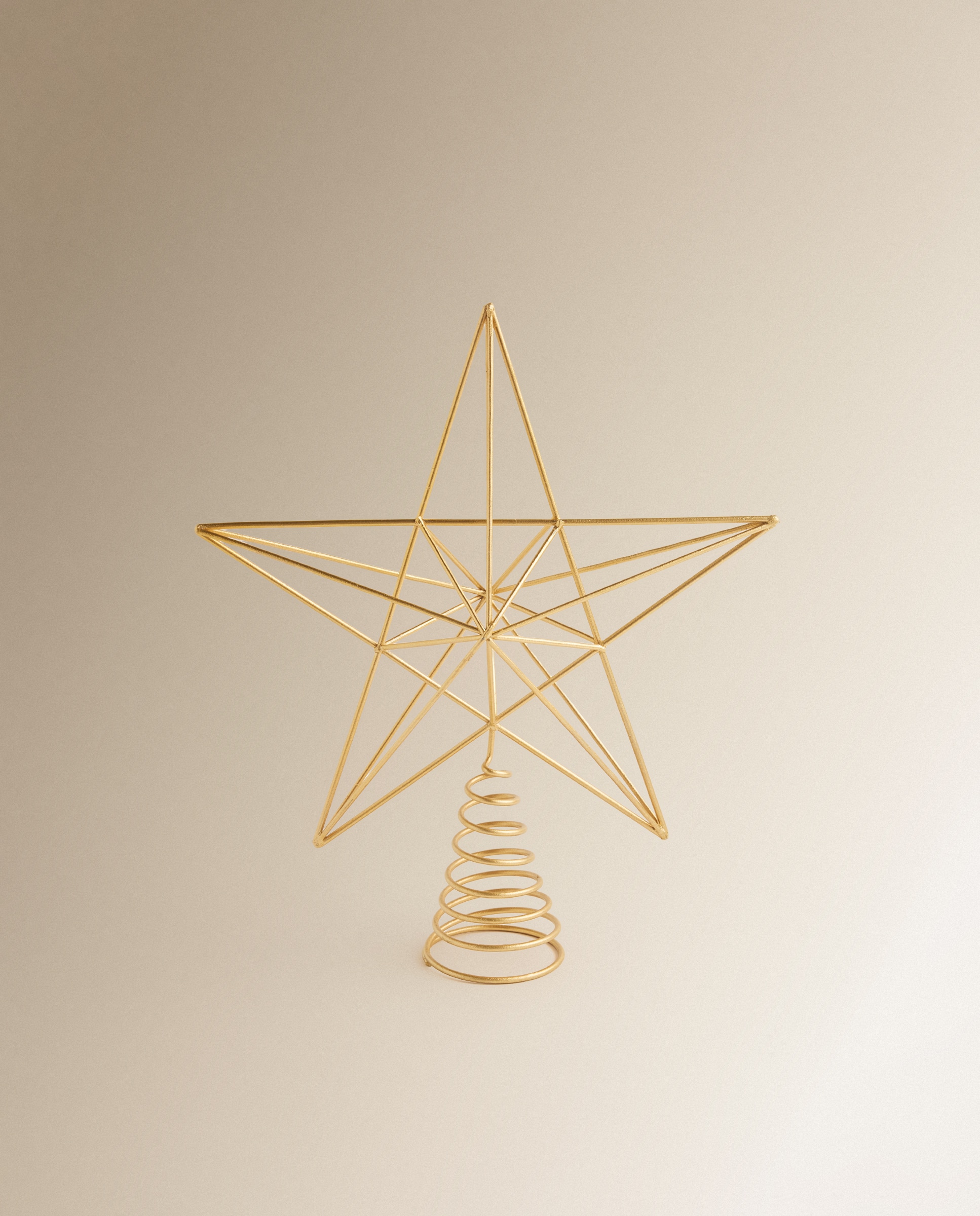 Tope para el árbol Estrella metal Navidad - Dorado Dorado-2