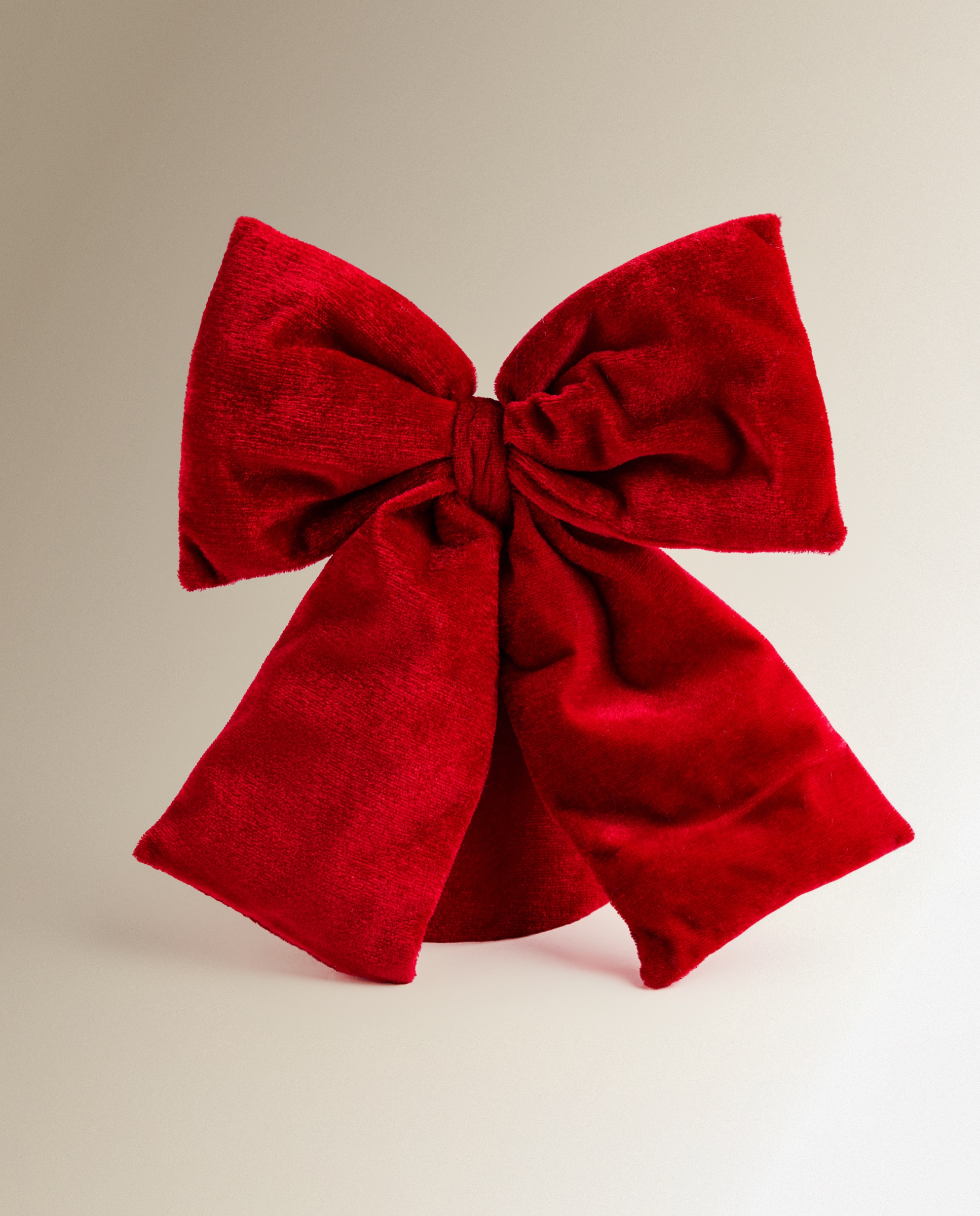 Topo de Árvore Acolchoado Natal Vermelho-2