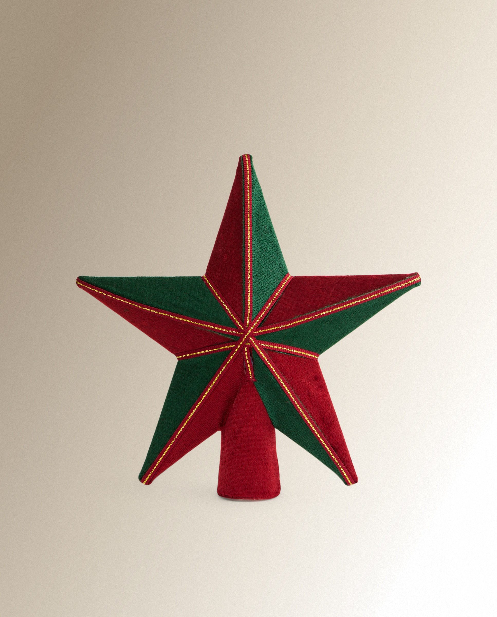 Topo para Árvore Estrela Velvet Multicolor-2