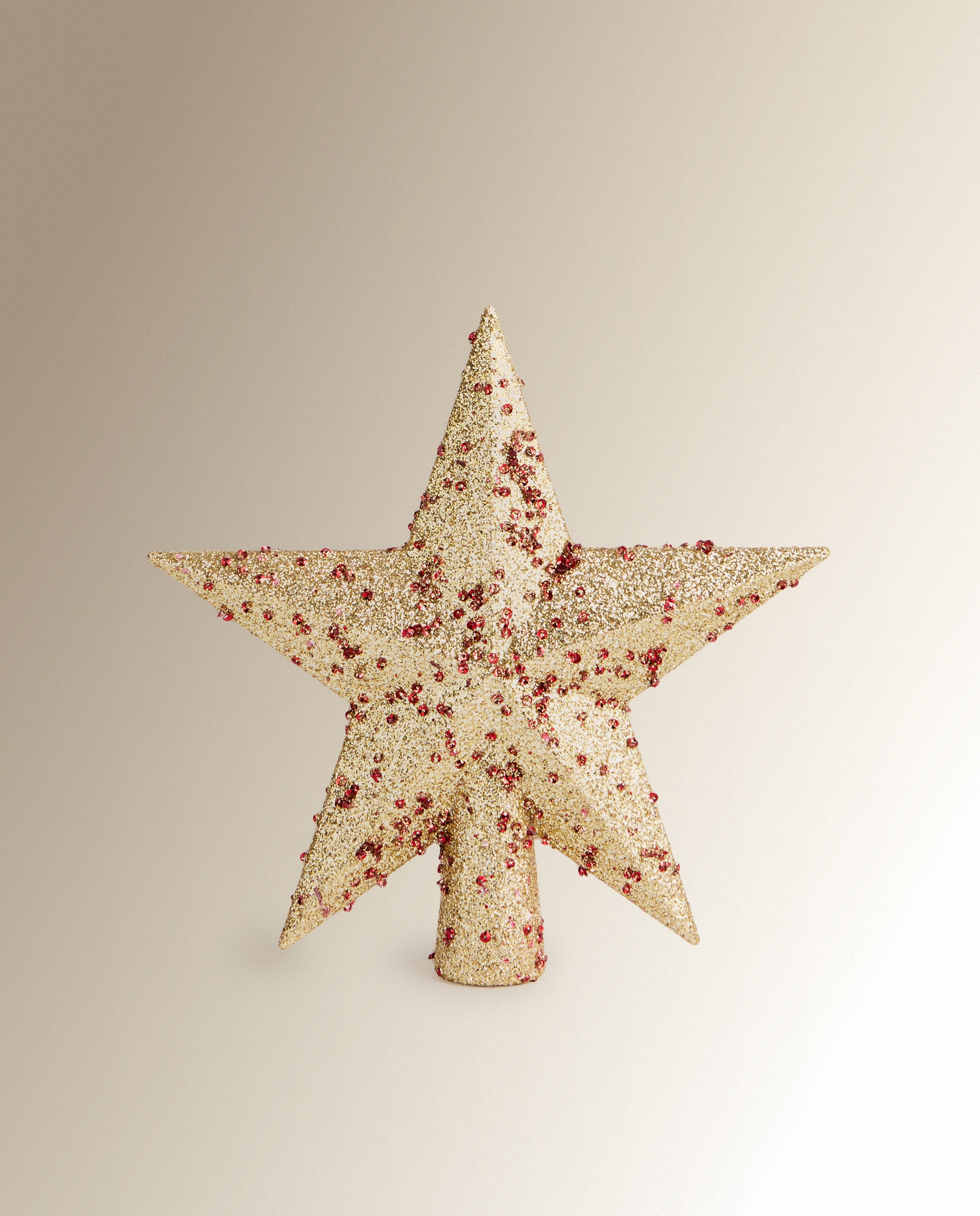 Topo para Árvore Estrela de Glitter Ouro-2