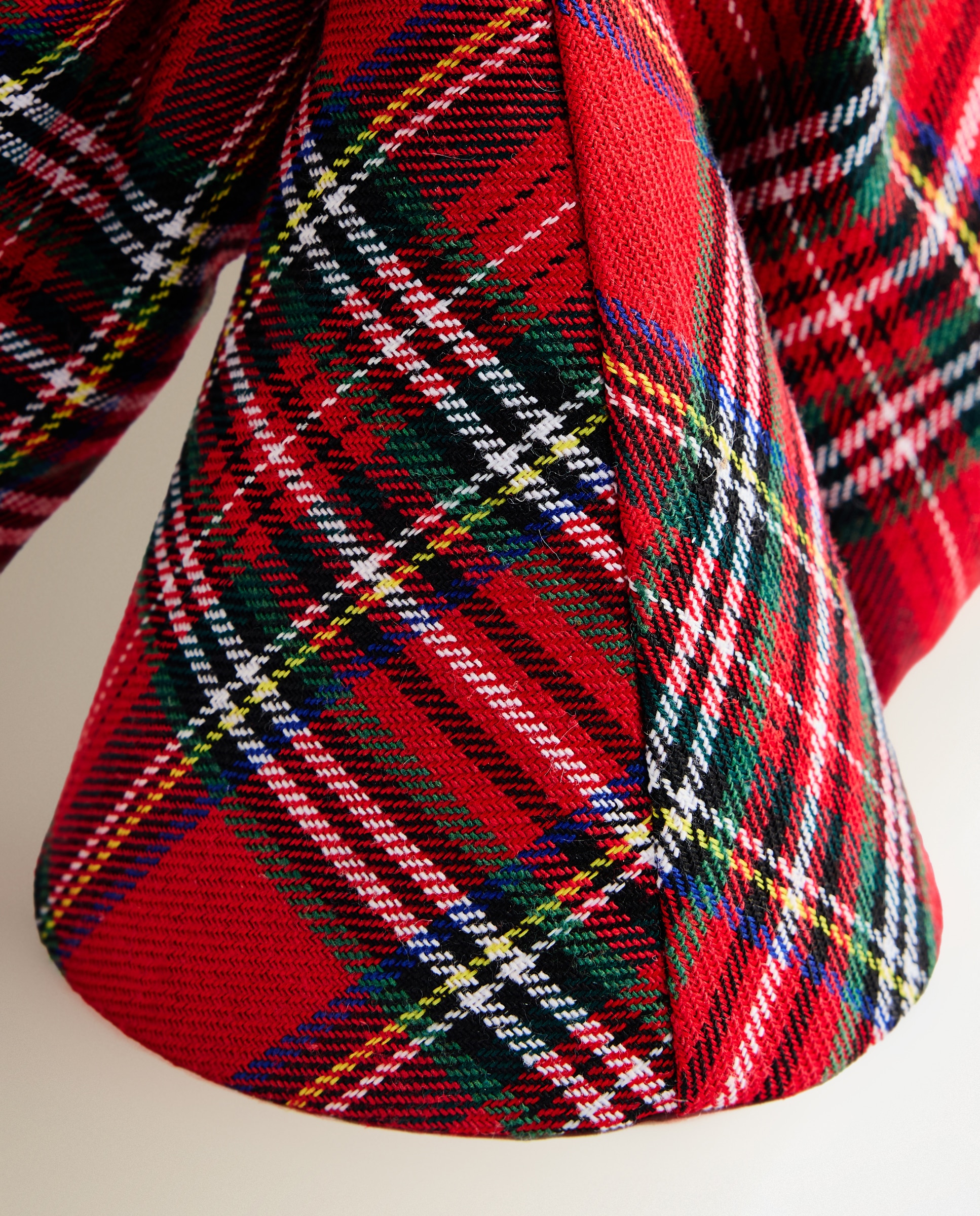 Topo de Árvore Tartã Acolchoado Natal Multicolor-3