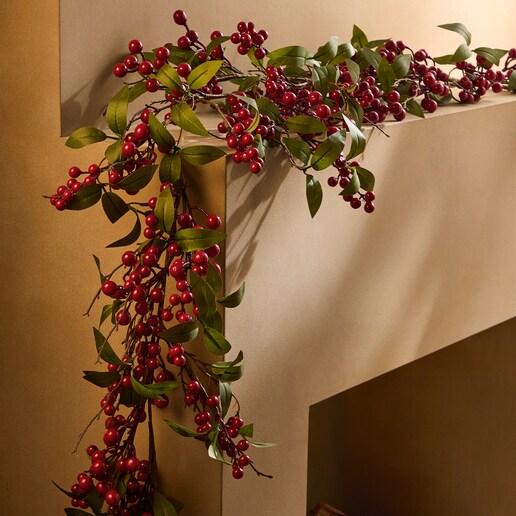 Guirnalda Berry con hojas de laurel Navidad El Corte Inglés