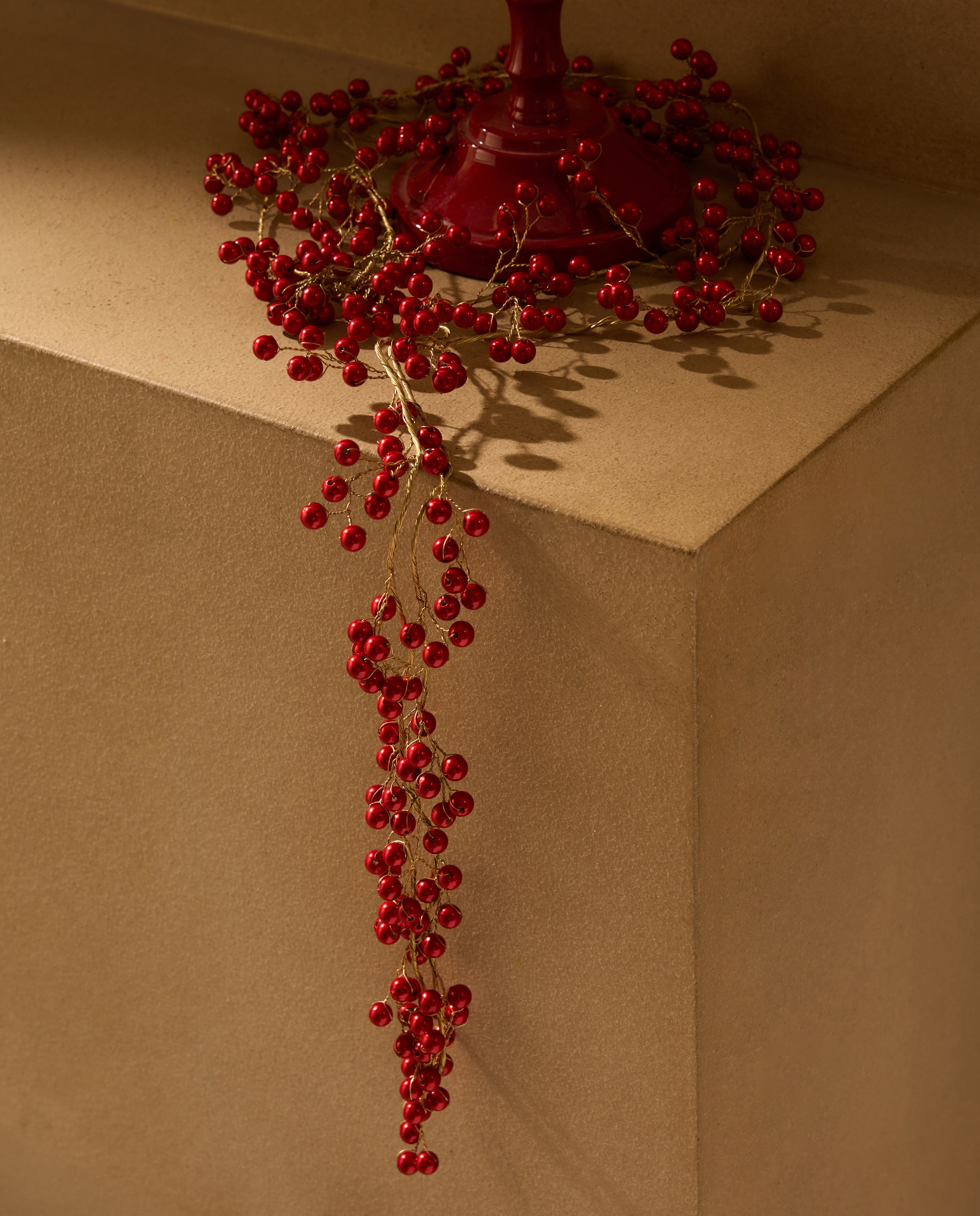 Imagem 0 de Grinalda com Bolinhas - Vermelho