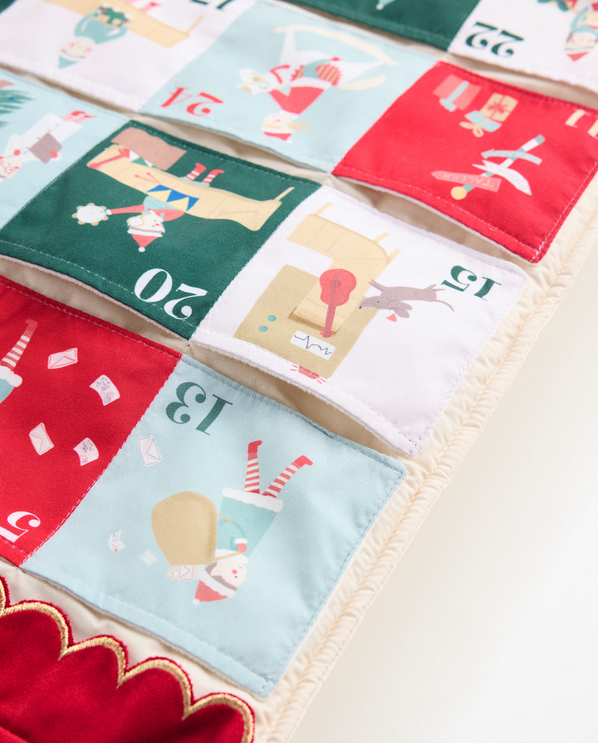 Calendario de adviento de tela Casita Navidad - Multicolor Multicolor-2