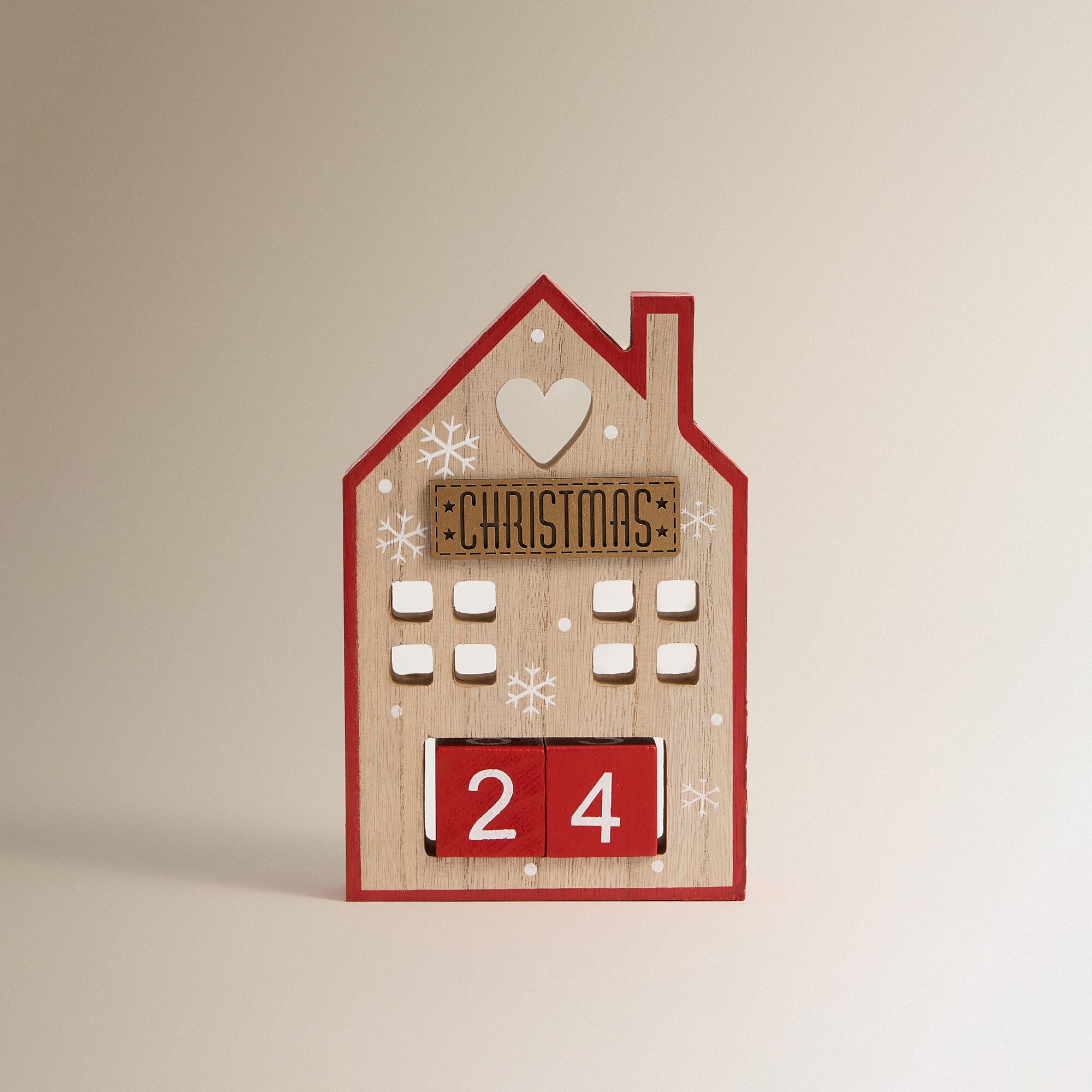 Calendario de adviento de madera Casita Navidad - Multicolor Multicolor-1