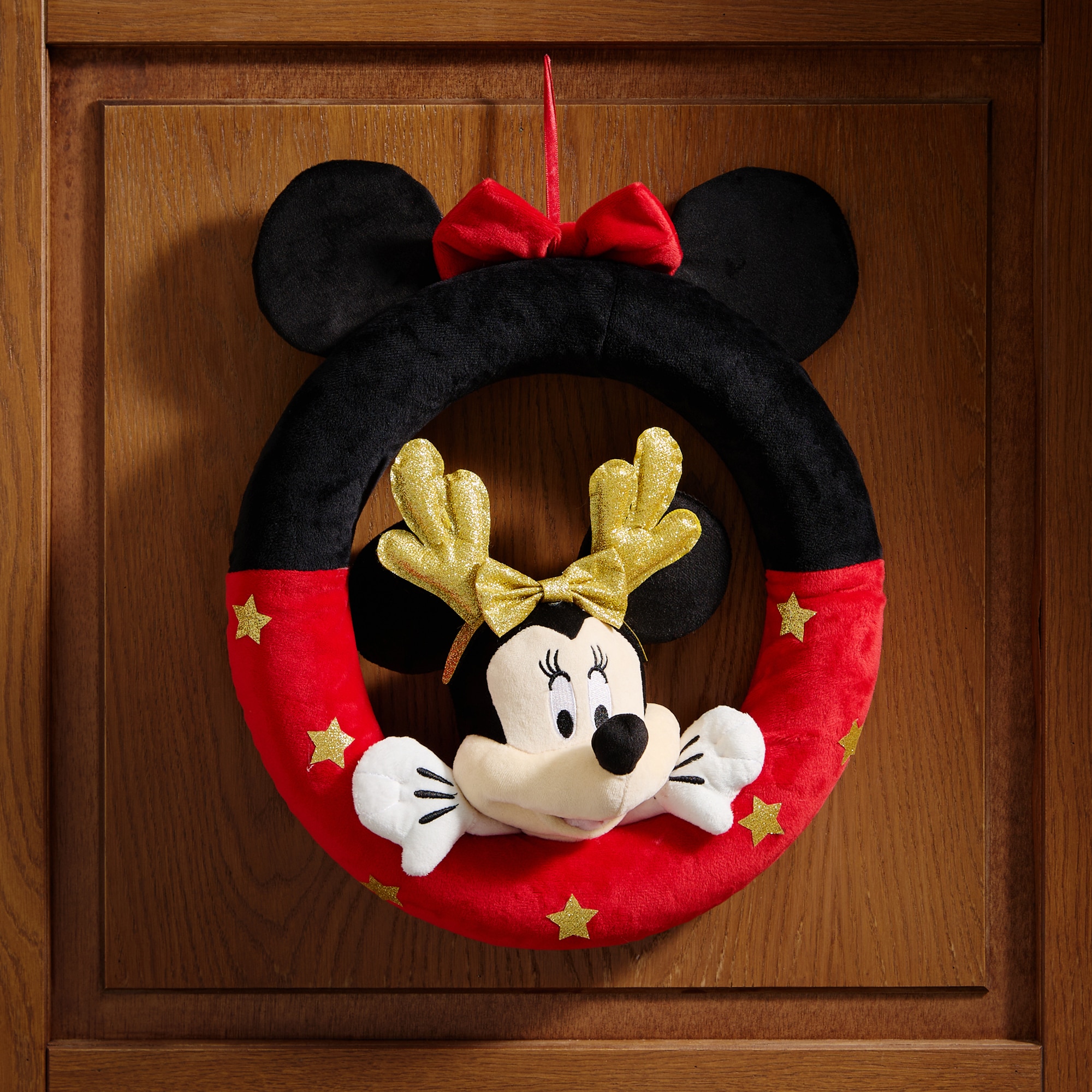Coroa Minnie Natal Vermelho-1