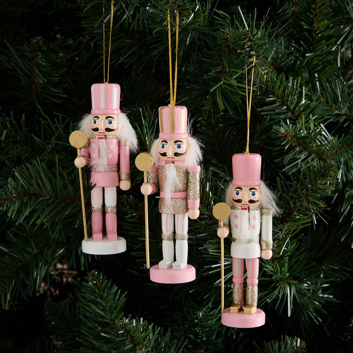 Set 3 colgantes de Cascanueces Navidad El Corte Inglés Multicolor-1