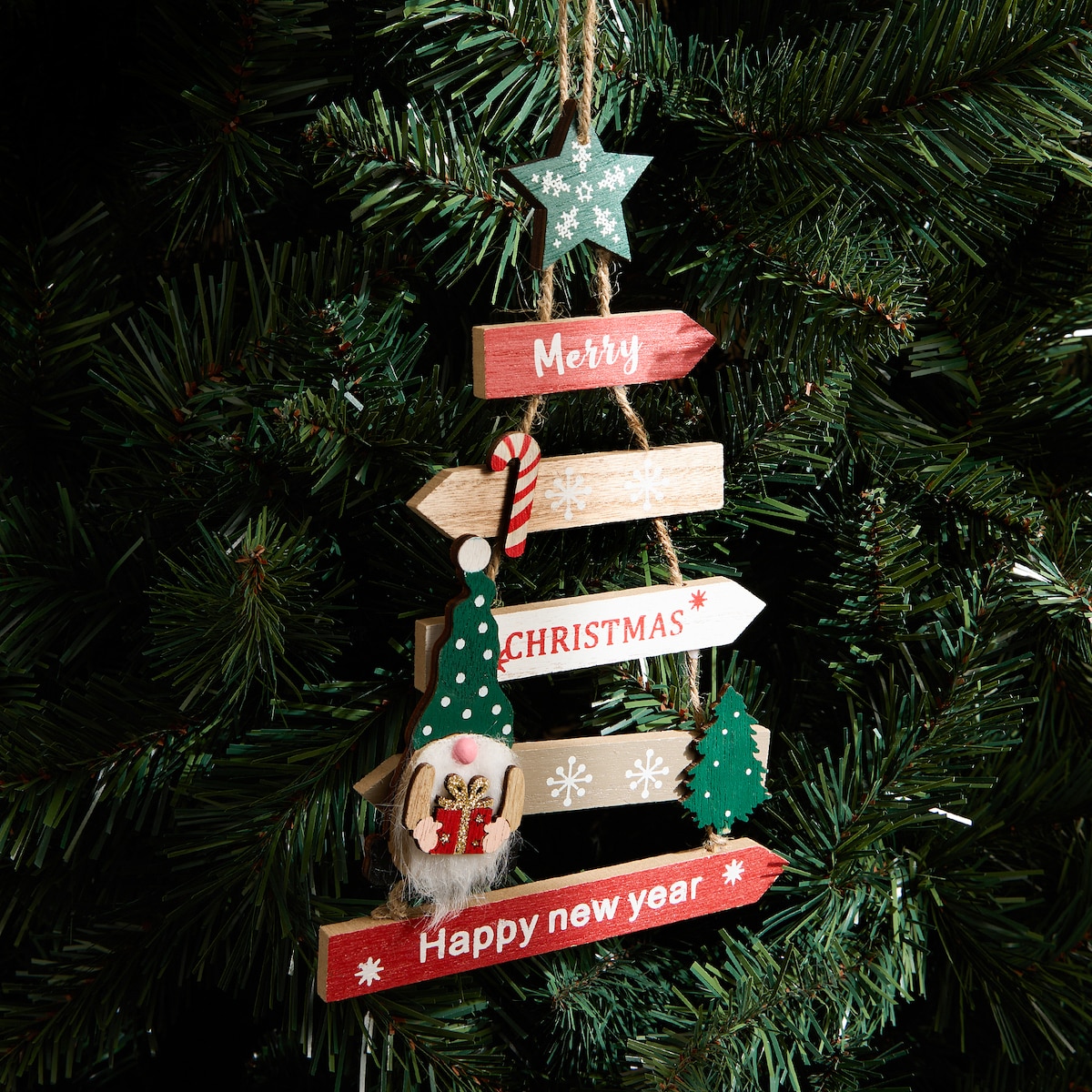 Colgante Cartel Gnomo Navidad El Corte Inglés Multicolor-1