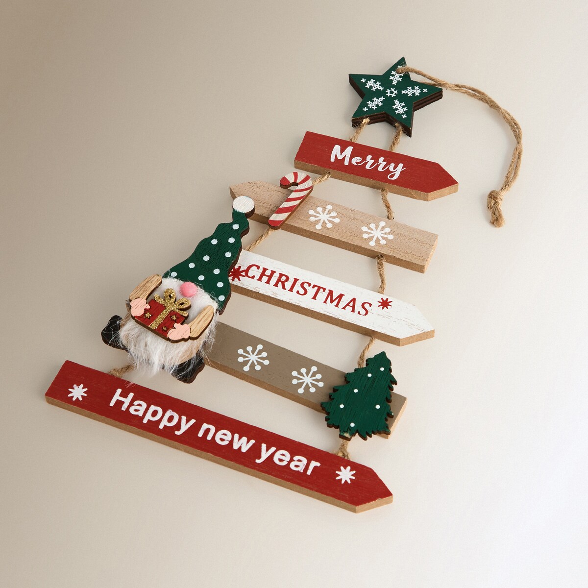 Colgante Cartel Gnomo Navidad El Corte Inglés Multicolor-2