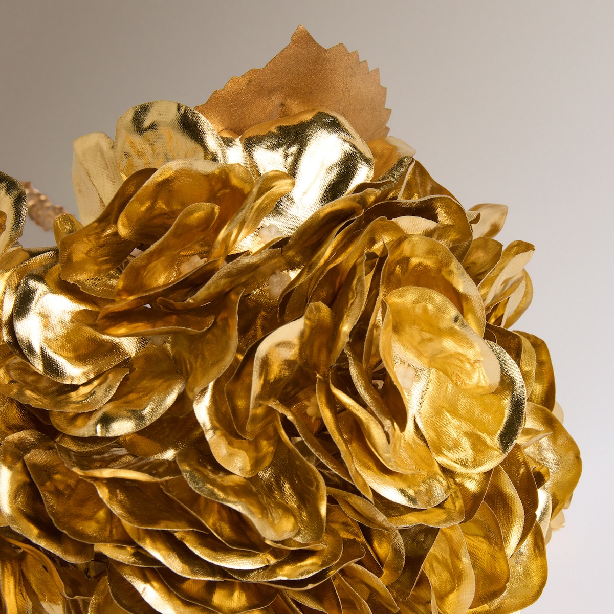 Flor artificial Hortensia dorada Navidad El Corte Inglés Oro-2