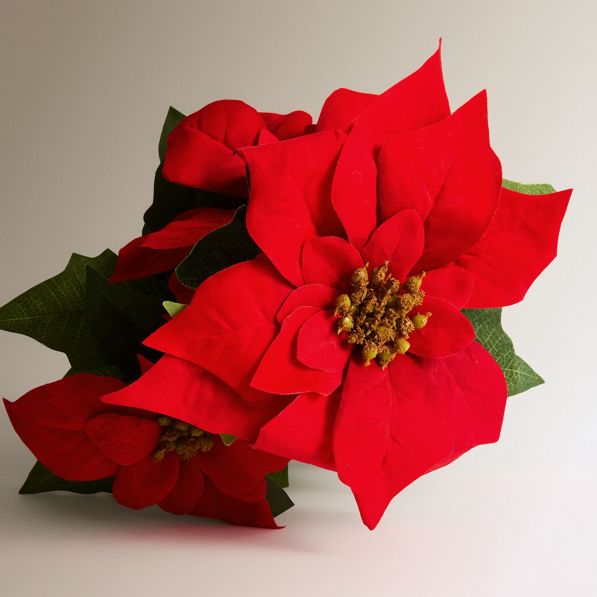 Flor de Pascua artificial en maceta de ratán Navidad El Corte Inglés Rojo-2