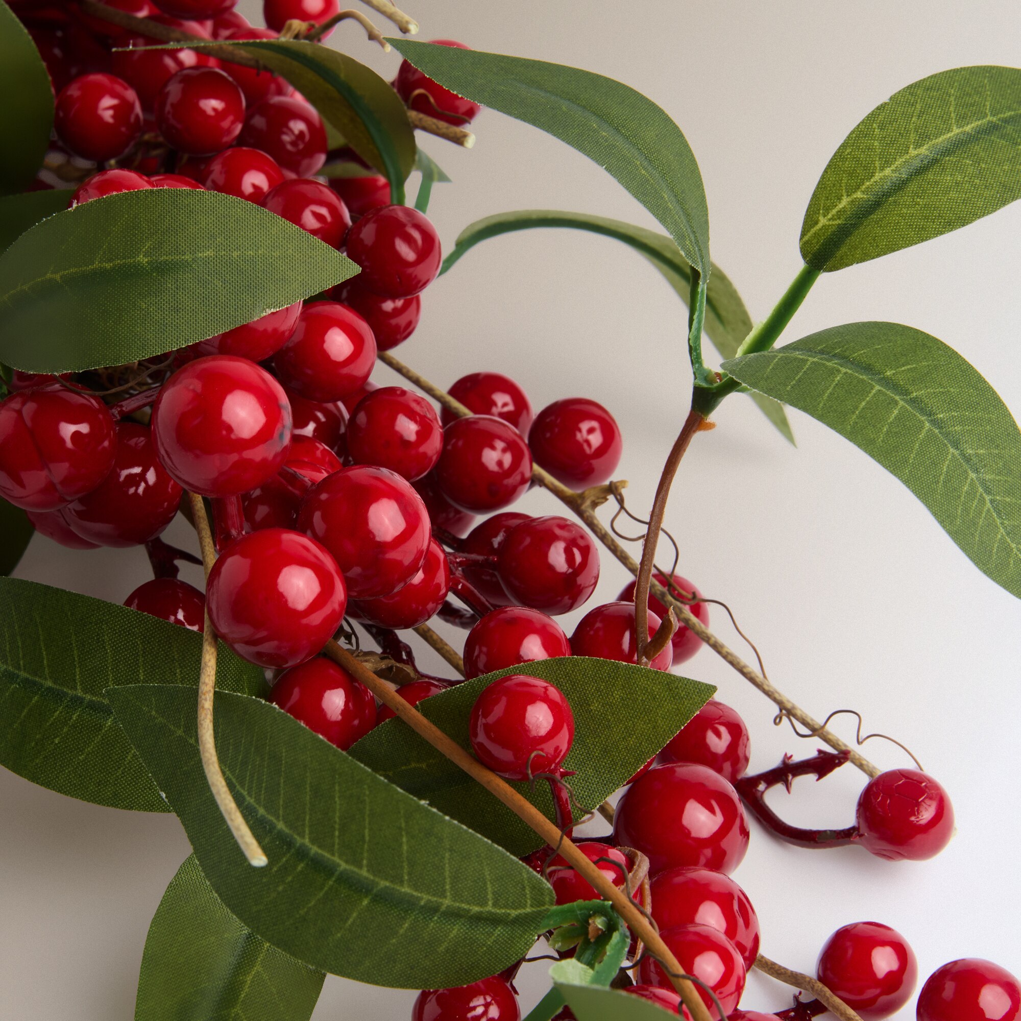 Rama decorativa Berry con hoja de laurel Navidad El Corte Inglés - Verde Verde-2